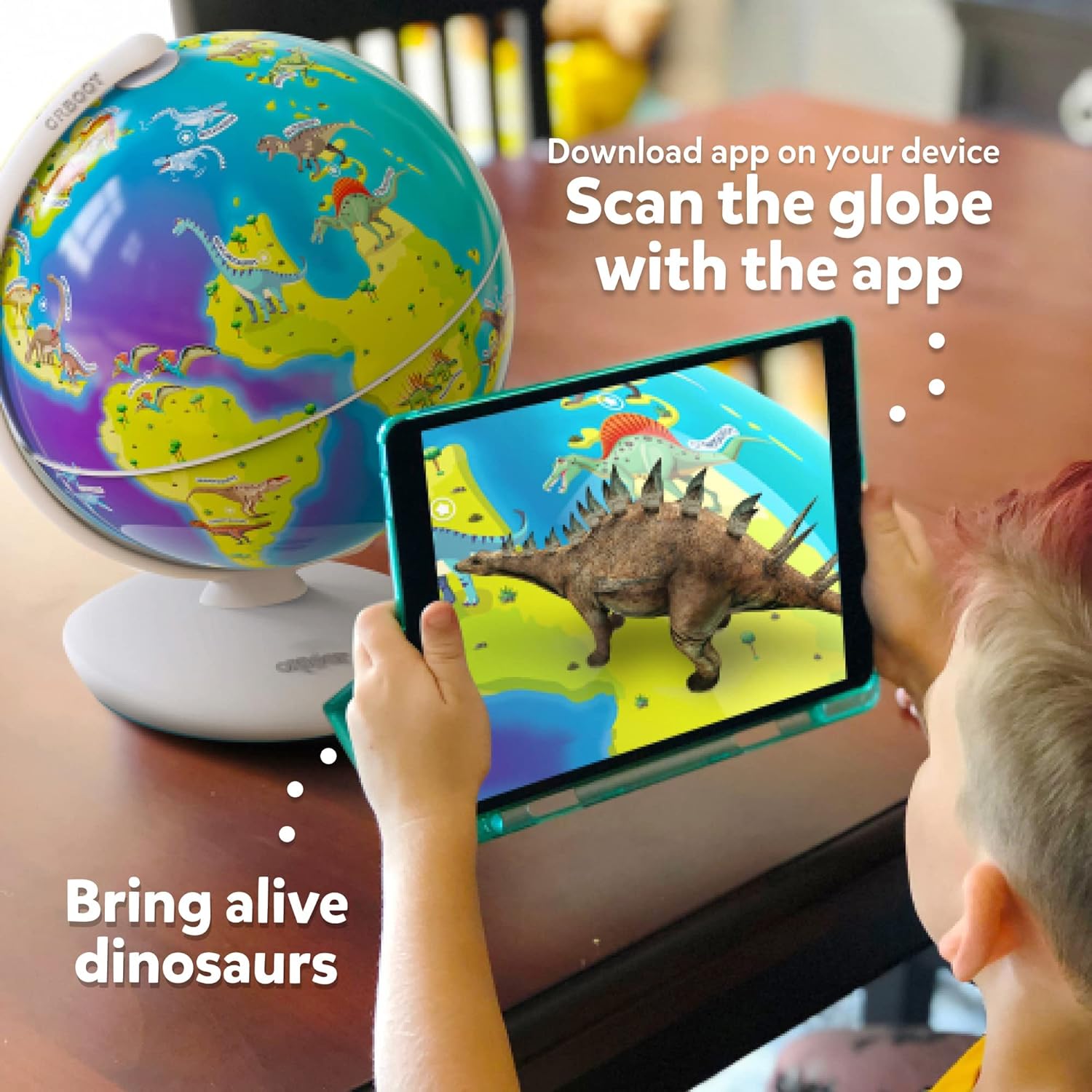 PlayShifu Orboot Dinos - Interactive Educational Dinosaur Toy - (Globe + App) 50 Dinosaurs, 500+ Facts Toys & Games PlayShifu   