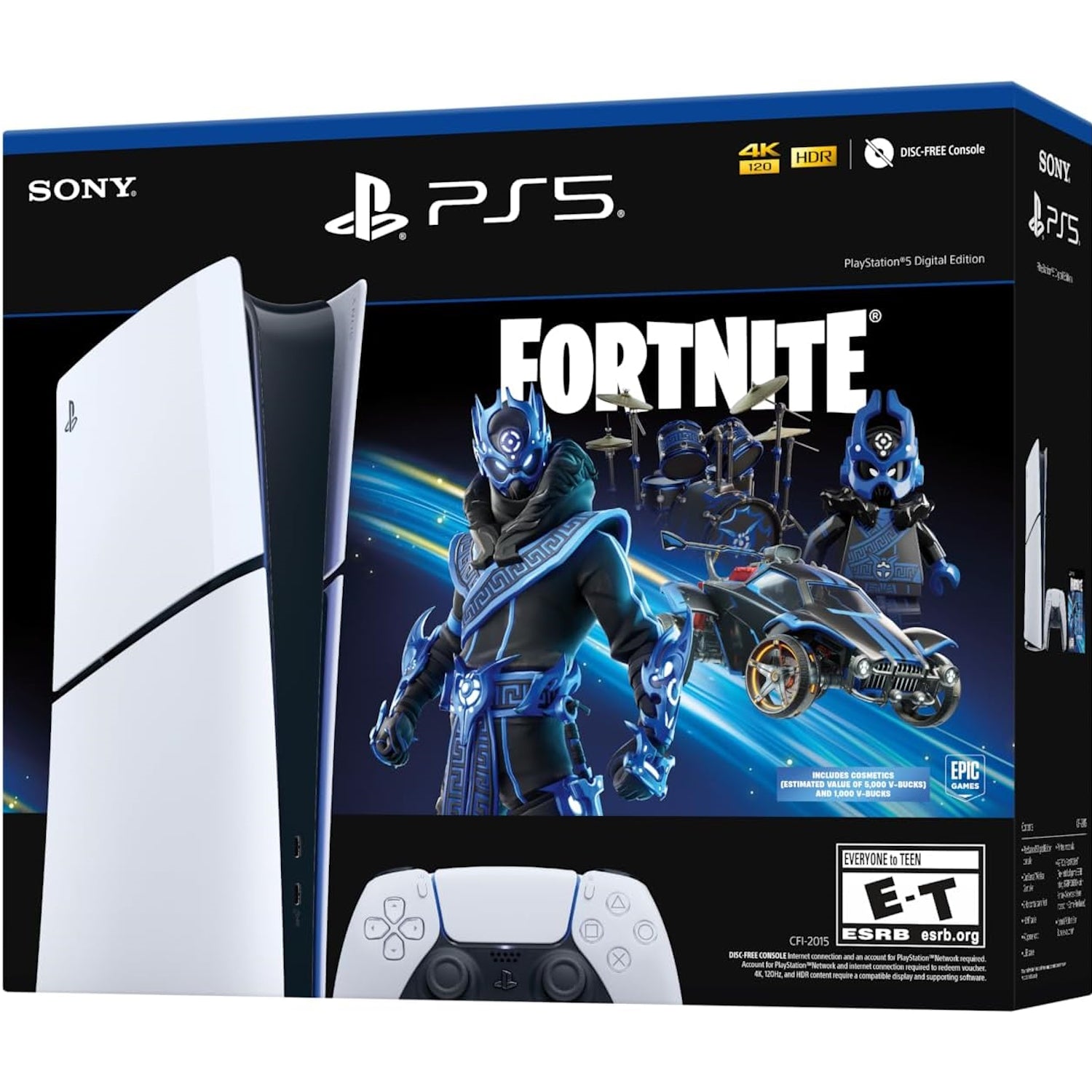 PlayStation 5 Slim Console - Fornite Cobalt Star Digital Edition [PlayStation 5 System] PlayStation 5 Hardware Sony