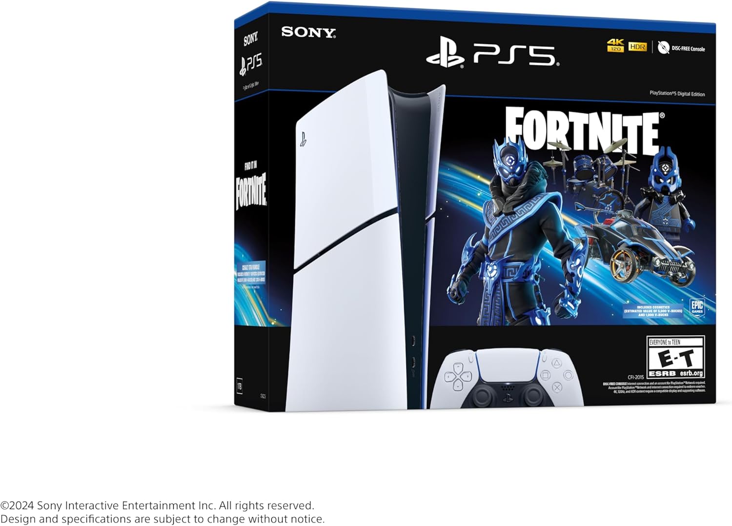 PlayStation 5 Slim Console - Fornite Cobalt Star Digital Edition [PlayStation 5 System] PlayStation 5 Hardware Sony