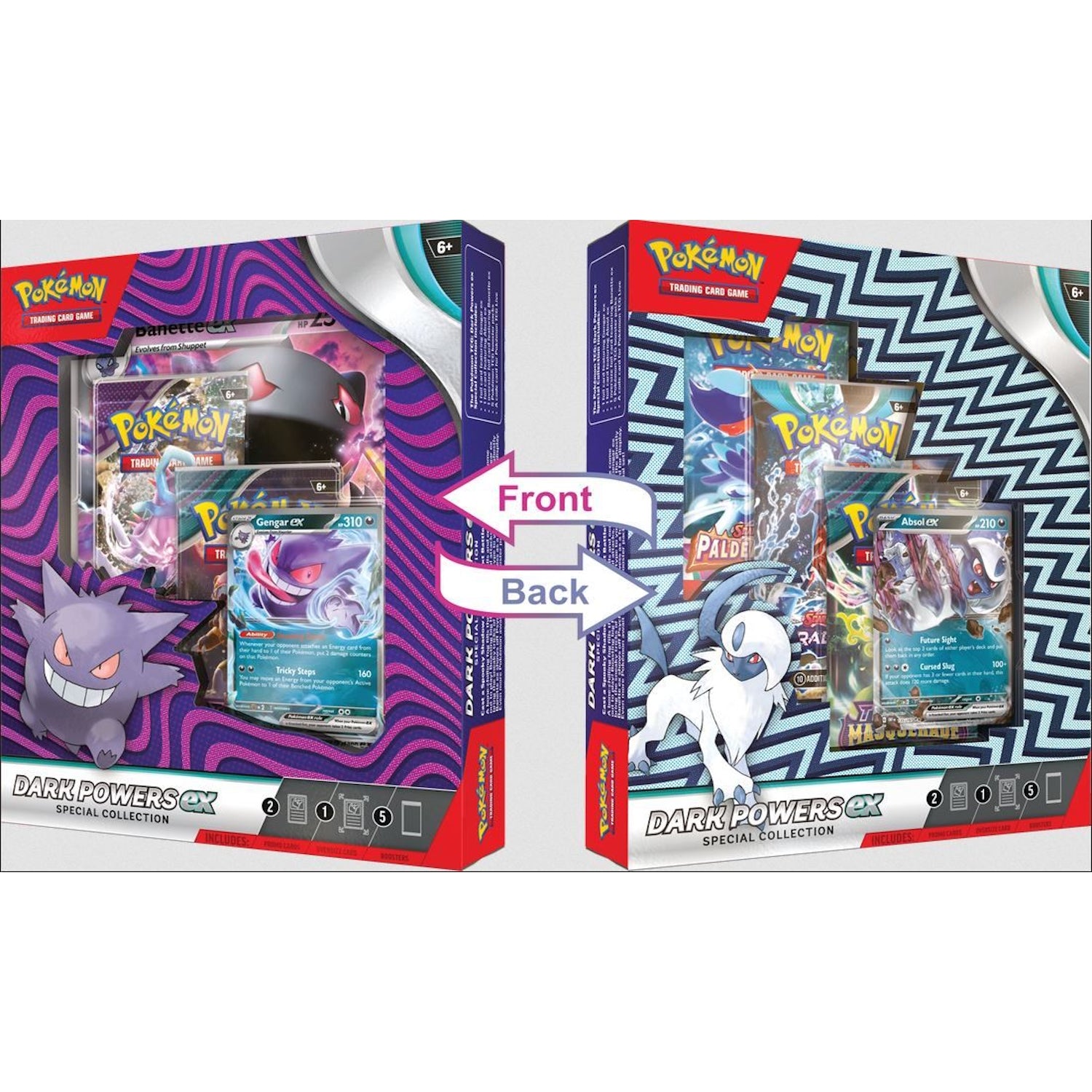 Pokemon TCG: Dark Powers Ex Special Collection - Gengar Ex & Absol Ex Promo Card Card Game Pokemon