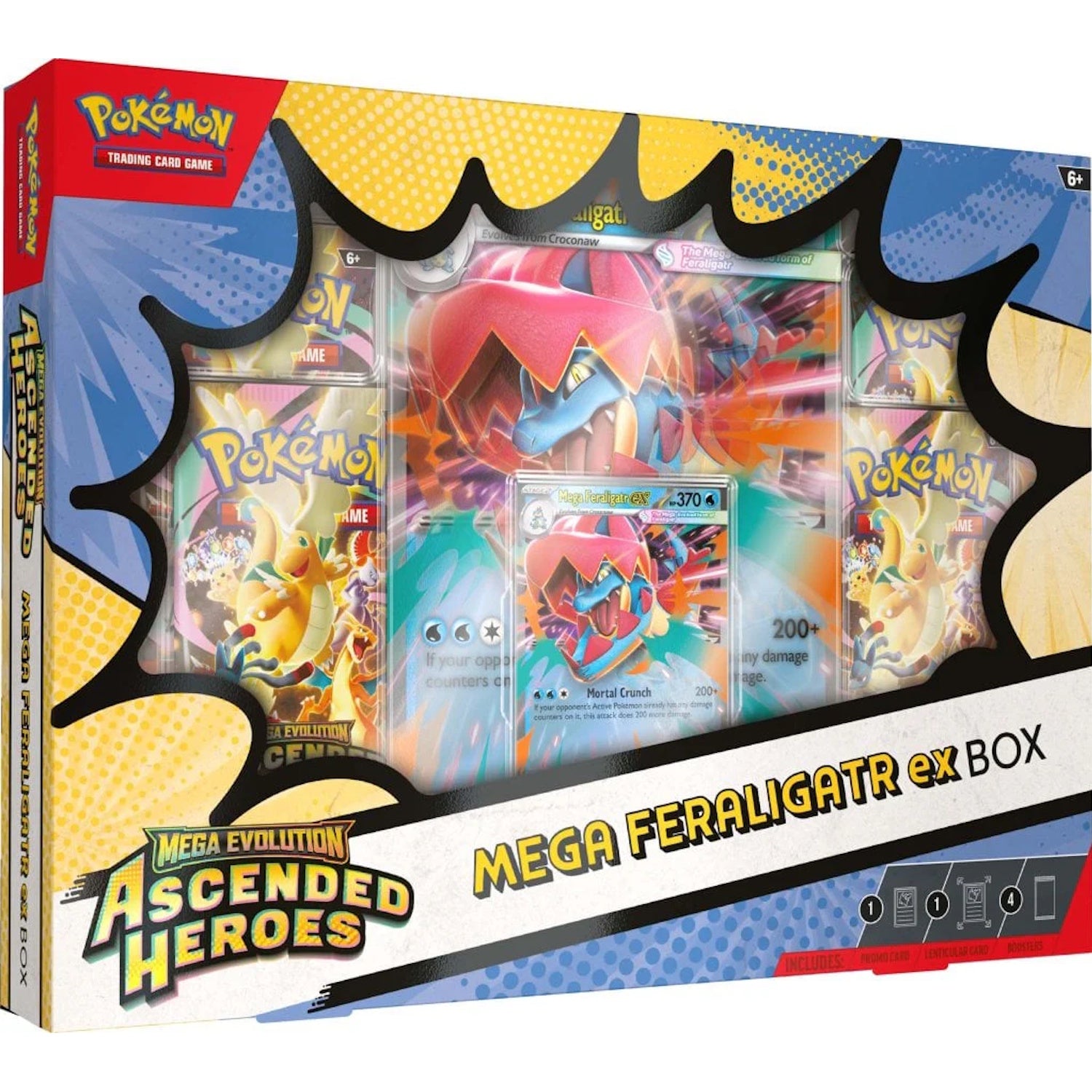 Pokemon TCG: Mega Evolution - Ascended Heroes Mega Feraligatr ex Box Card Game Pokemon
