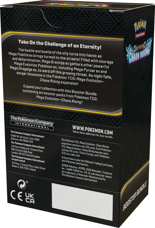 Pokemon TCG: Mega Evolution - Chaos Rising Booster Bundle Card Game Pokemon
