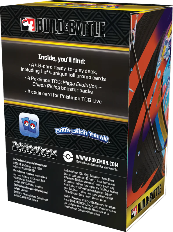 Pokemon TCG: Mega Evolution - Chaos Rising Build & Battle Box Card Game Pokemon