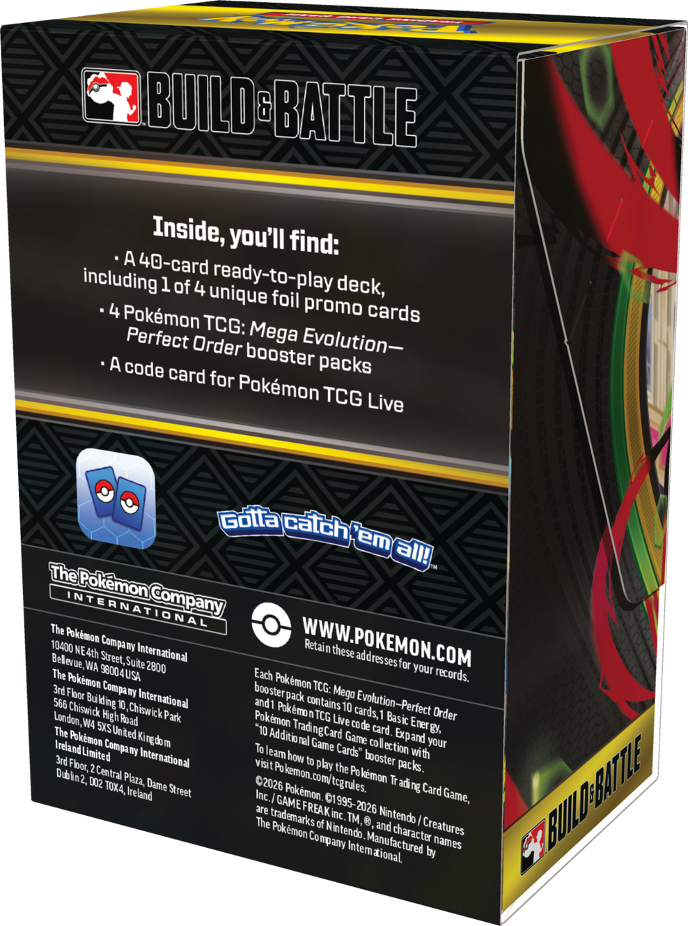 Pokemon TCG: Mega Evolution - Perfect Order Build & Battle Box Card Game Pokemon