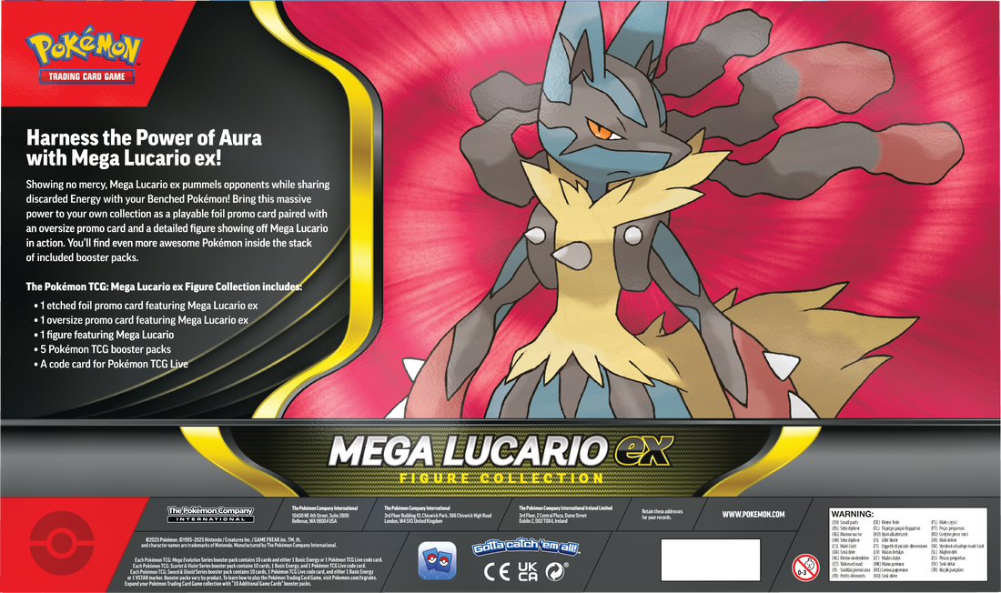 Pokemon TCG: Mega Lucario ex Figure Collection Card Game Pokemon