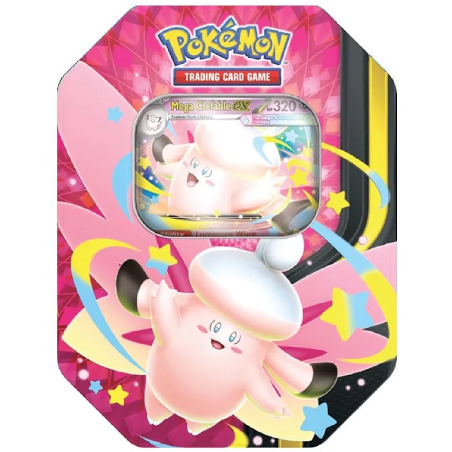 Pokemon TCG: Mega Moonlit Tin - Mega Clefable Ex Card Game Pokemon