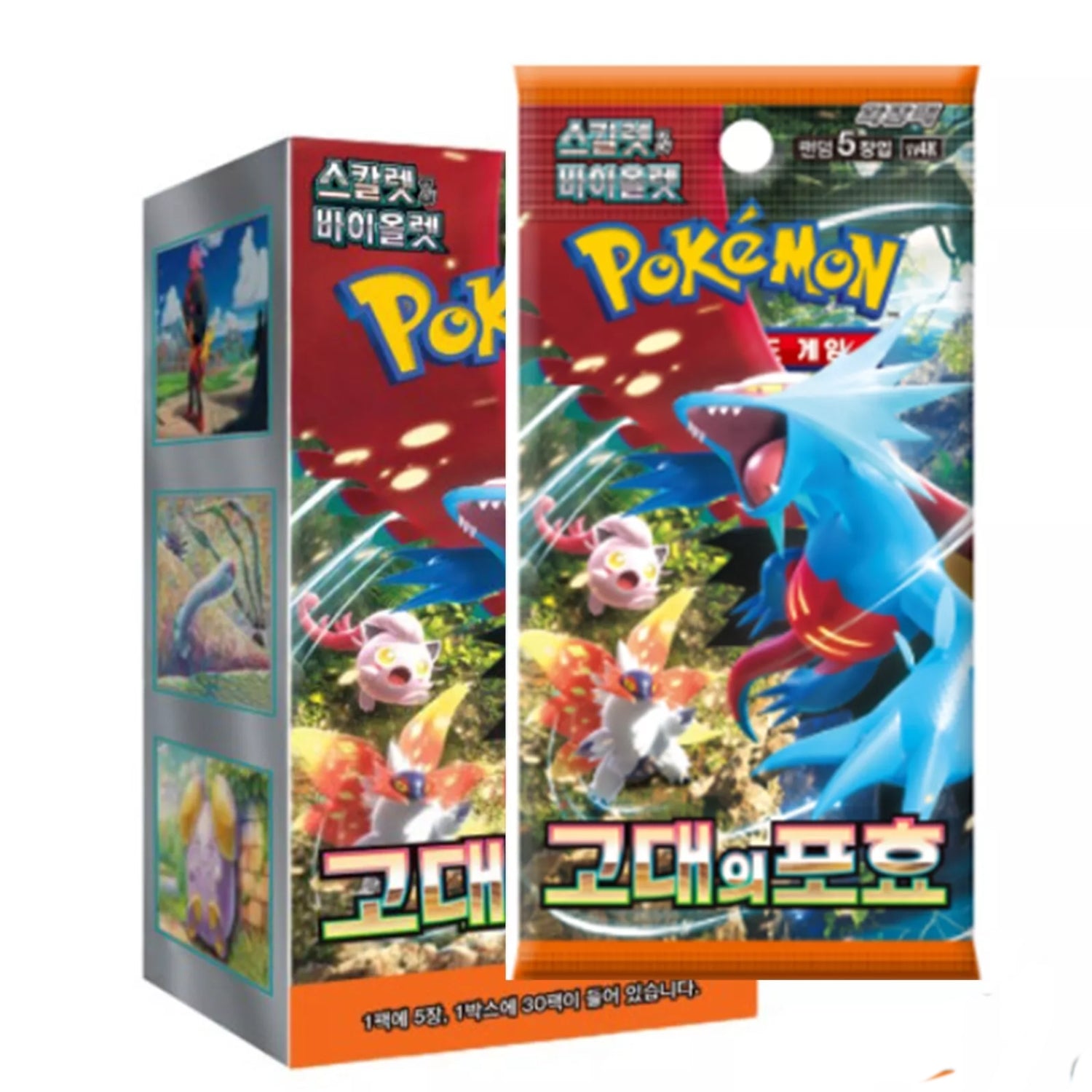 Pokemon TCG: Scarlet & Violet Ancient Roar Booster Box [KOR] - 30 Packs Card Game Pokemon