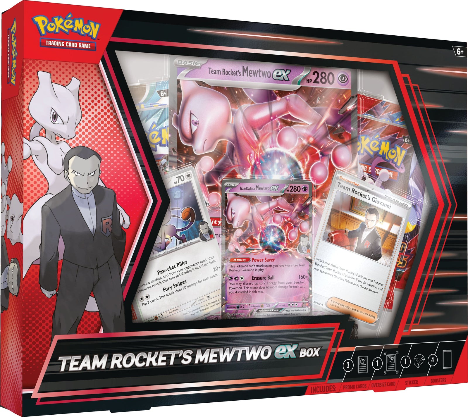 Pokemon TCG: Scarlet & Violet - Team Rocket’s Mewtwo EX Box Card Game Pokemon