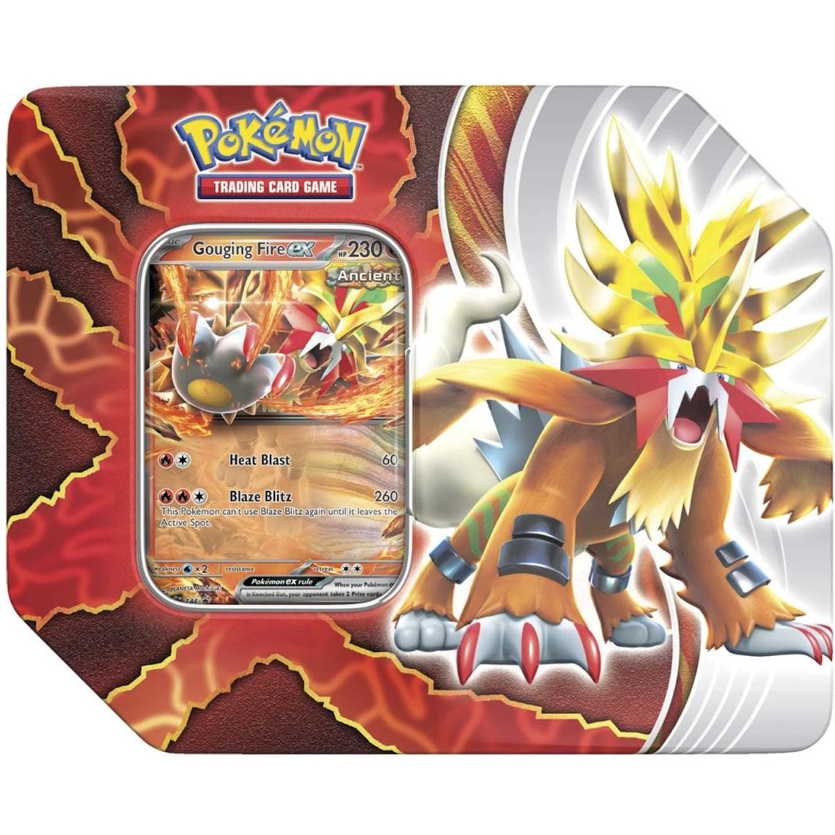 Pokemon TCG: Scarlet & Violet - Paradox Destinies Tin [Gouging Fire EX]