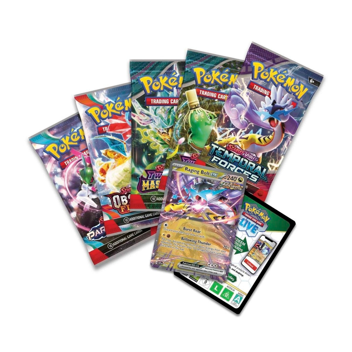 Pokemon TCG: Scarlet & Violet - Paradox Destinies Tin [Raging Bolt EX]