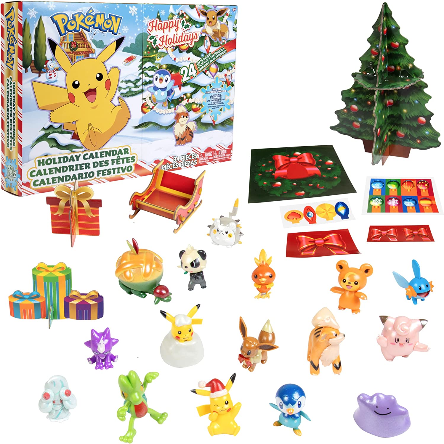 Pokemon Holiday Limited Edition Advent Calendar - Jazwares Exclusive Toys & Games Jazwares