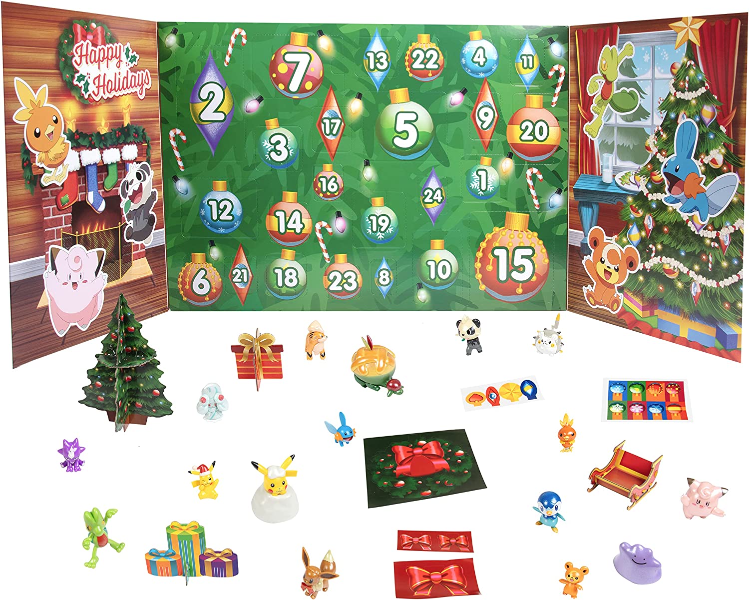 Pokemon Holiday Limited Edition Advent Calendar - Jazwares Exclusive Toys & Games Jazwares