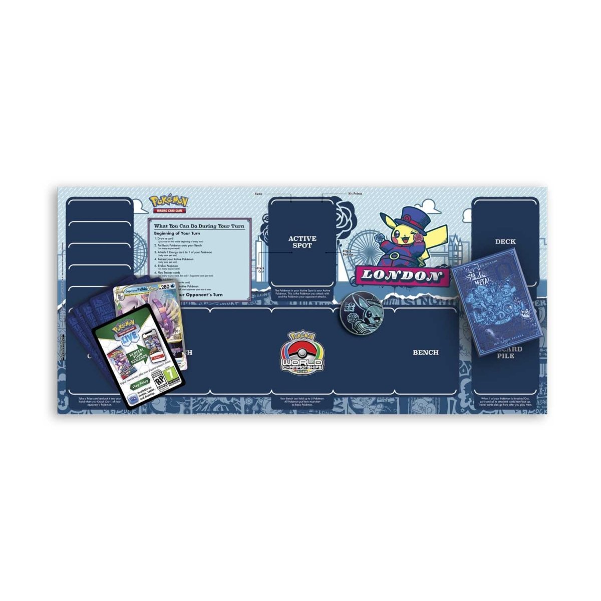 Pokemon TCG: 2022 Pokemon World Championships Deck - Rikuto Ohashi, Ice Rider Palkia Card Game Pokemon   