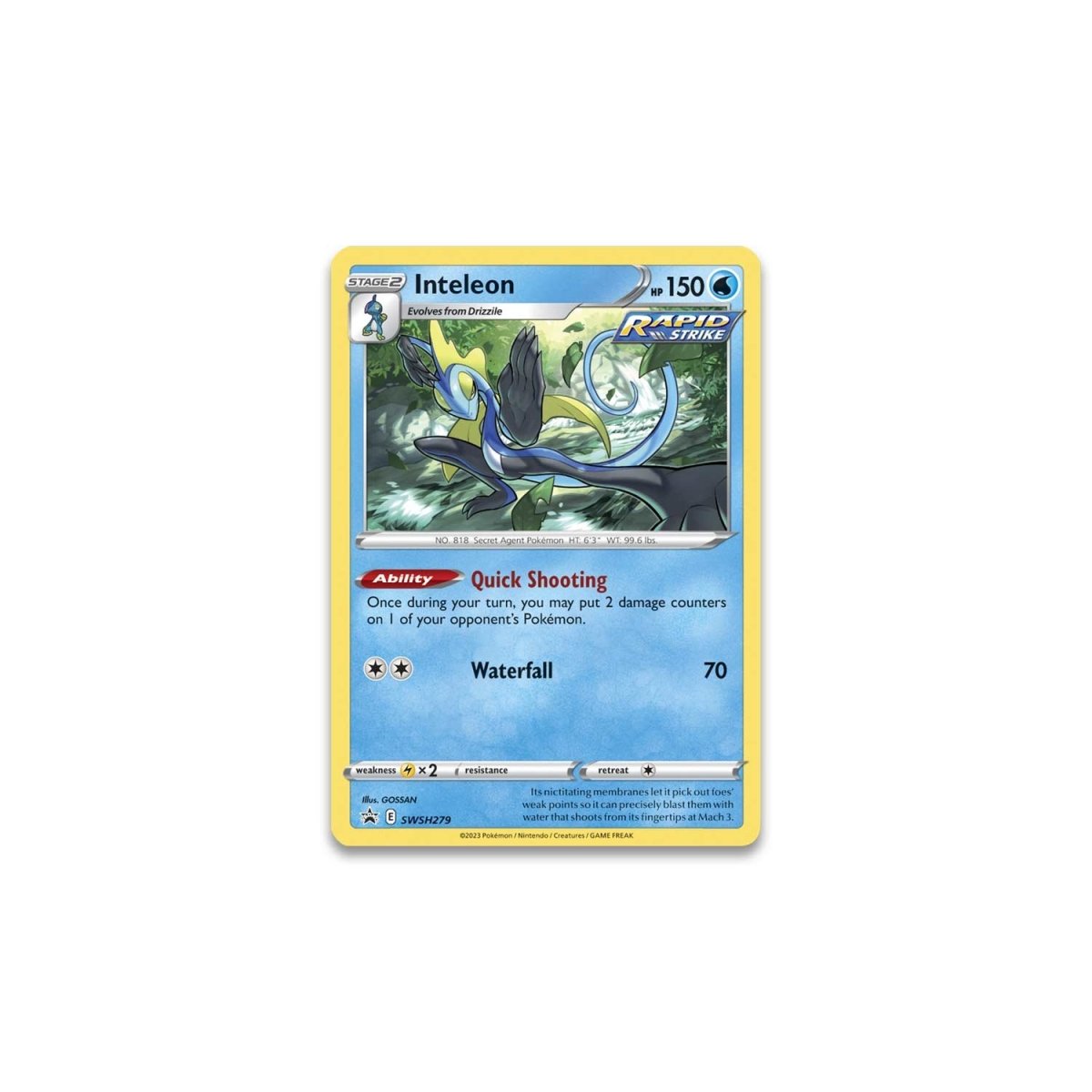 Pokemon TCG: Crown Zenith Pin Collection - Inteleon Card Game Pokemon   