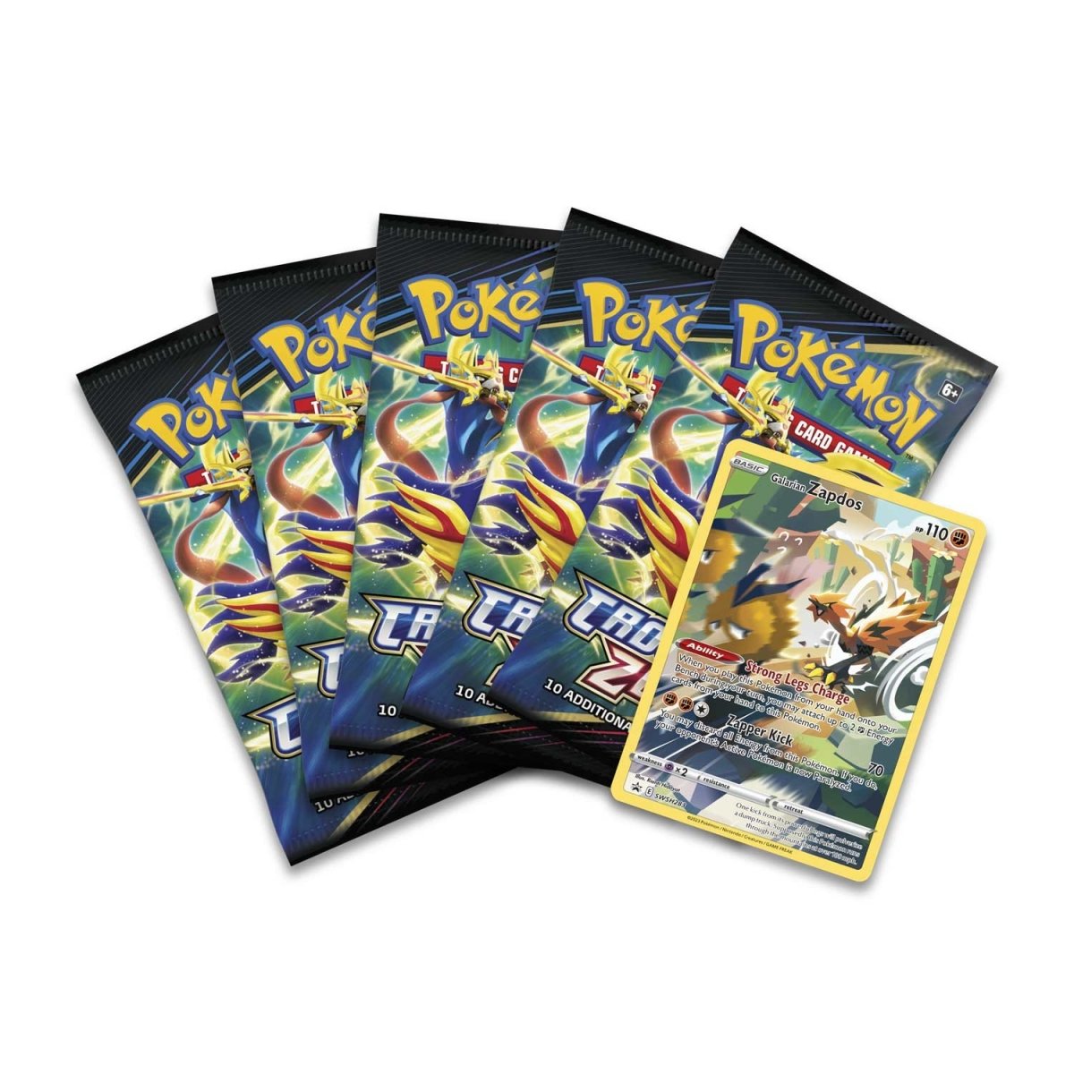 Pokemon TCG: Crown Zenith Tin - Galarian Zapdos Card Game Pokemon