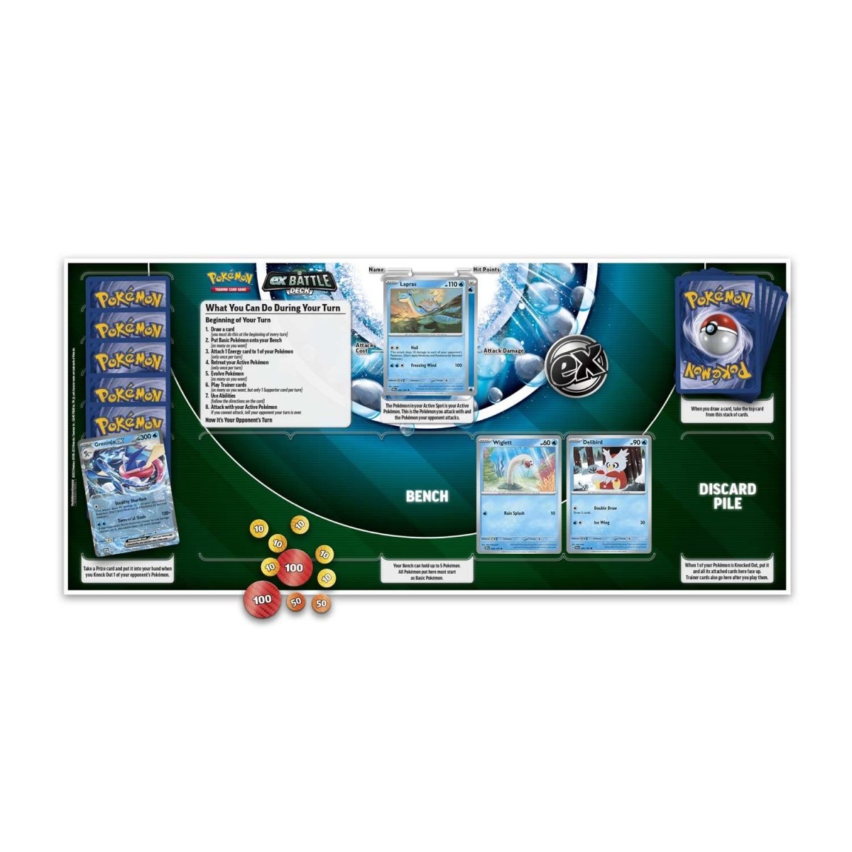 Pokemon TCG: Greninja ex Battle Deck Card Game Pokemon   