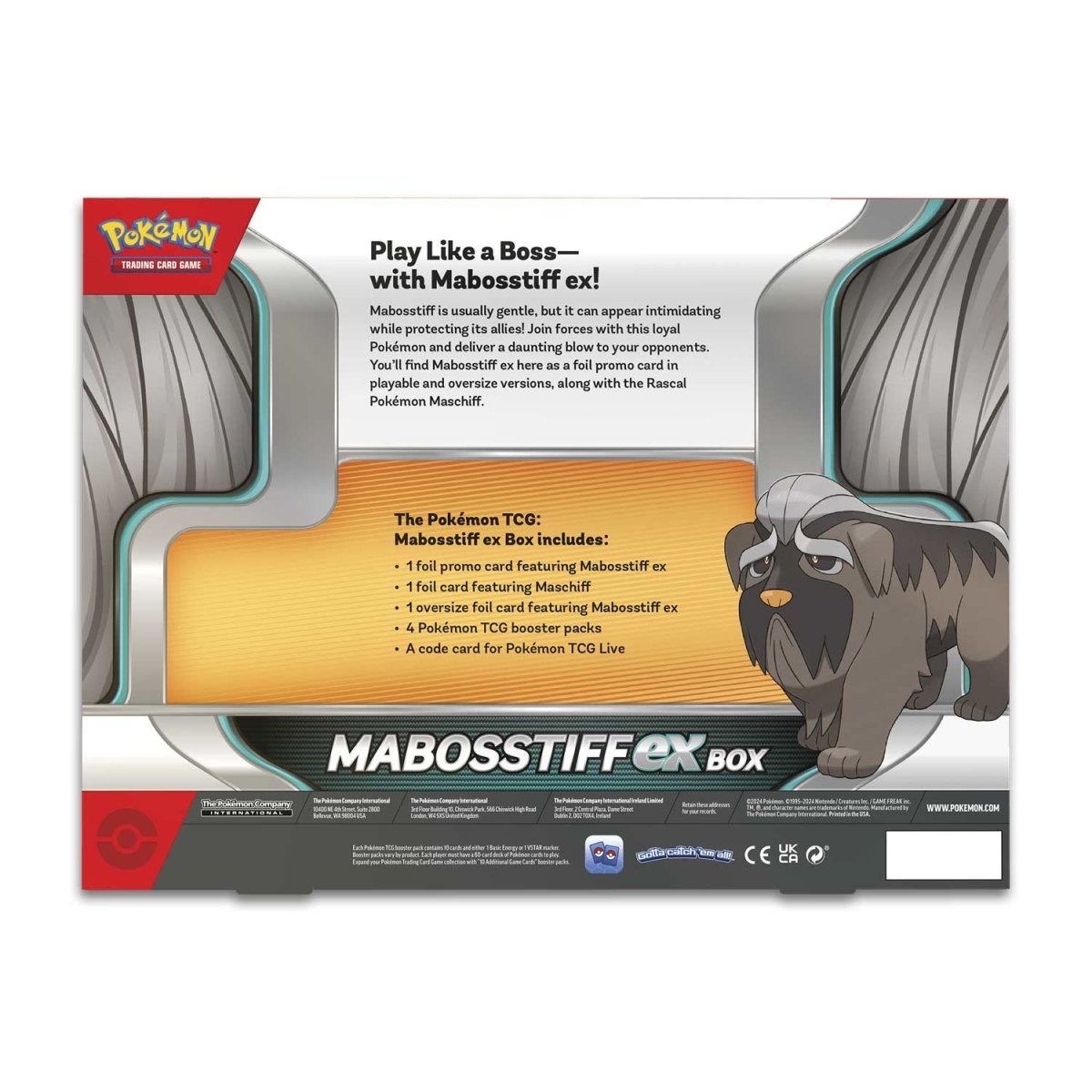 Pokemon TCG: Mabosstiff EX Box Card Game Pokemon