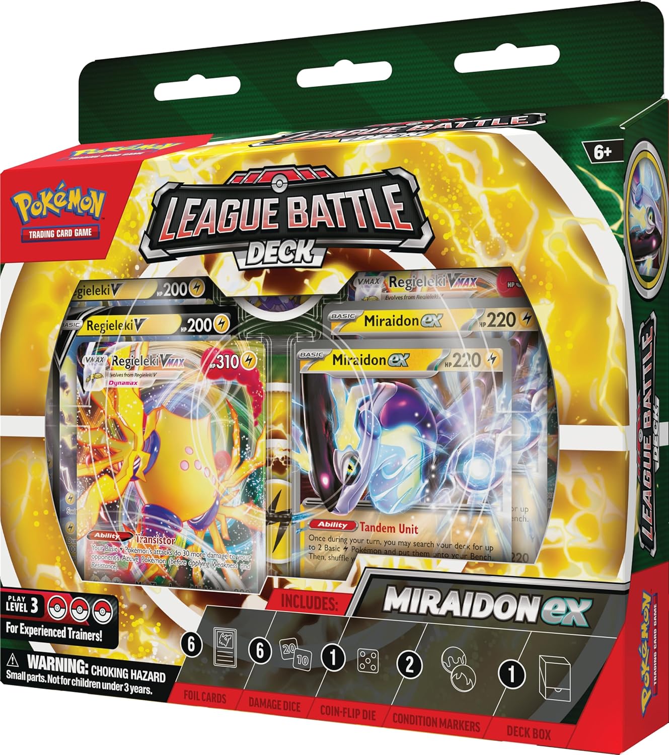 Pokemon TCG: Miraidon Ex League Battle Deck Card Game Pokemon   