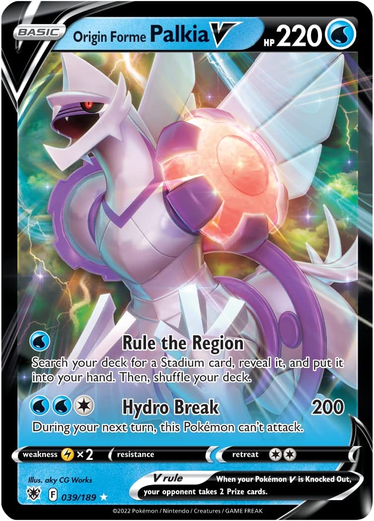 Pokemon TCG: Origin Forme Palkia VSTAR League Battle Deck Card Game Pokemon   