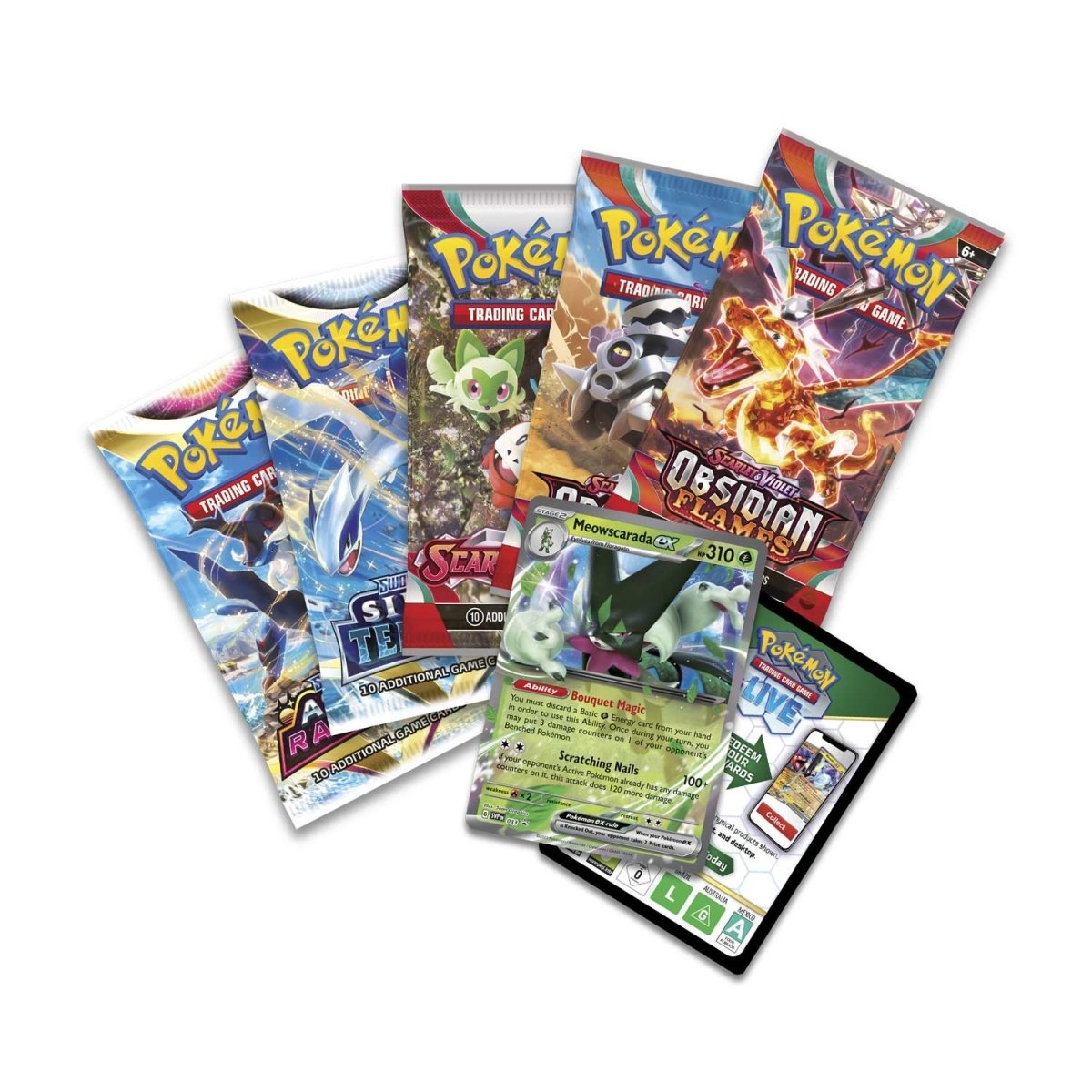 Pokemon TCG: Paldea Partners Tin - Meowscarada ex Card Game Pokemon   