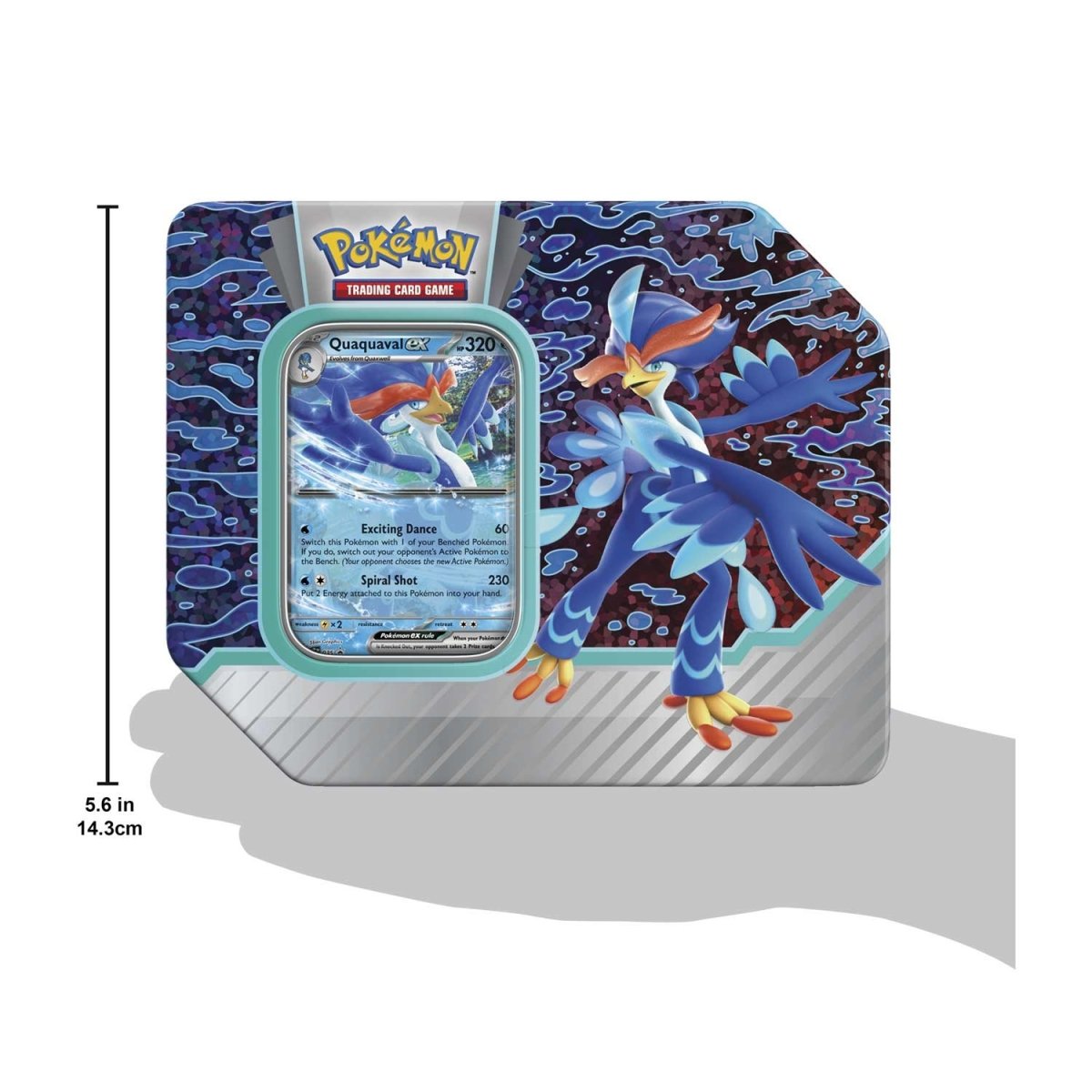 Pokemon TCG: Paldea Partners Tin - Quaquaval EX Card Game Pokemon