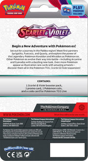 Pokemon TCG: Scarlet & Violet Checklane Blister Booster Pack - Spidops Card Game Pokemon   