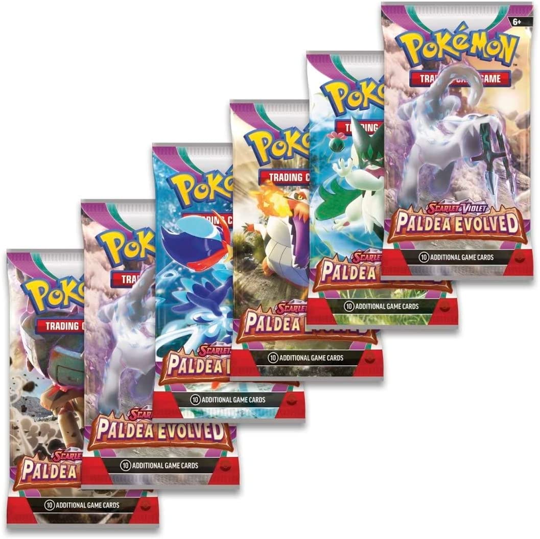 Pokemon TCG: Scarlet & Violet - Paldea Evolved Booster Bundle - 6 Packs Card Game Pokemon   