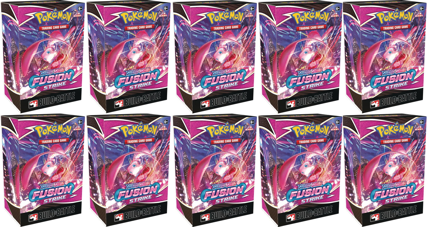 Pokemon TCG: Sword & Shield - Fusion Strike Build & Battle Display Box - 10 Count Card Game Pokemon   