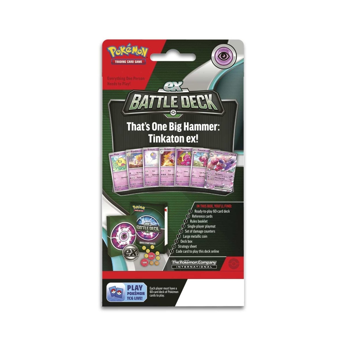 Pokemon TCG: Tinkaton ex Battle Deck Card Game Pokemon   