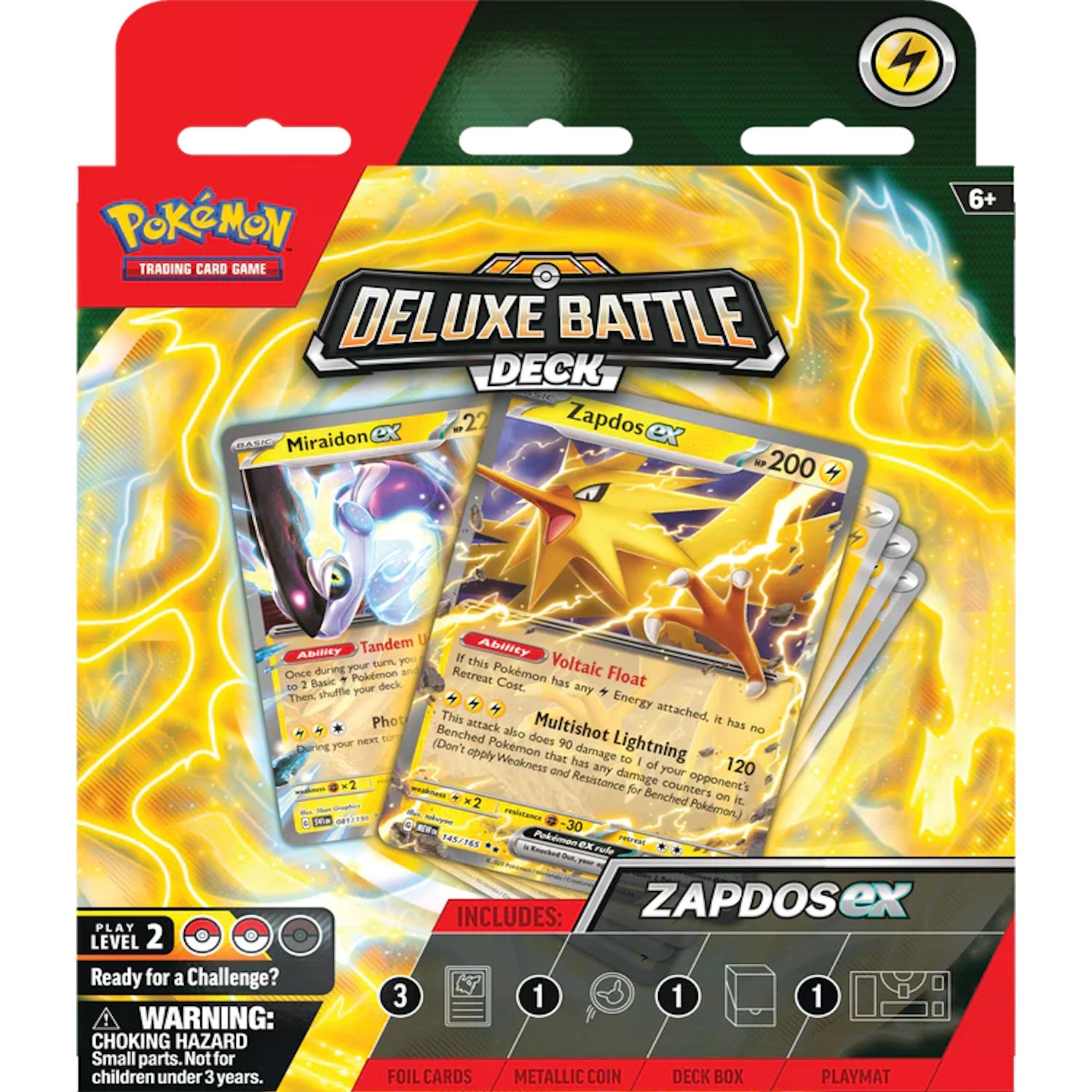 Pokemon TCG: Zapdos Ex - Deluxe Battle Deck Card Game Pokemon   