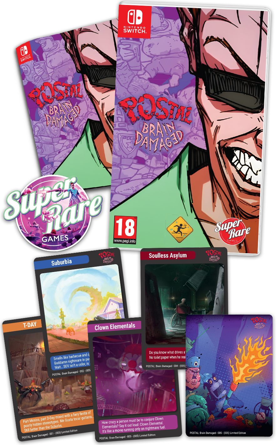 POSTAL: Brain Damaged - SRG #123 [Nintendo Switch] Nintendo Switch Video Game Super Rare Games