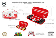 PowerA Protection Case for Nintendo Switch - OLED Model, Nintendo Switch or Nintendo Switch Lite - Mario Red/White [Nintendo Switch Accessory] Nintendo Switch Accessories PowerA   