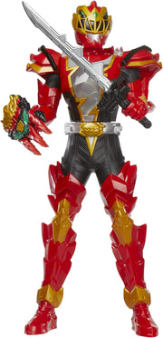 Power Rangers Dino Fury Spiral Strike Red Ranger 12" Scale Electronic Spinning and Light FX Action Figure Toys & Games Hasbro