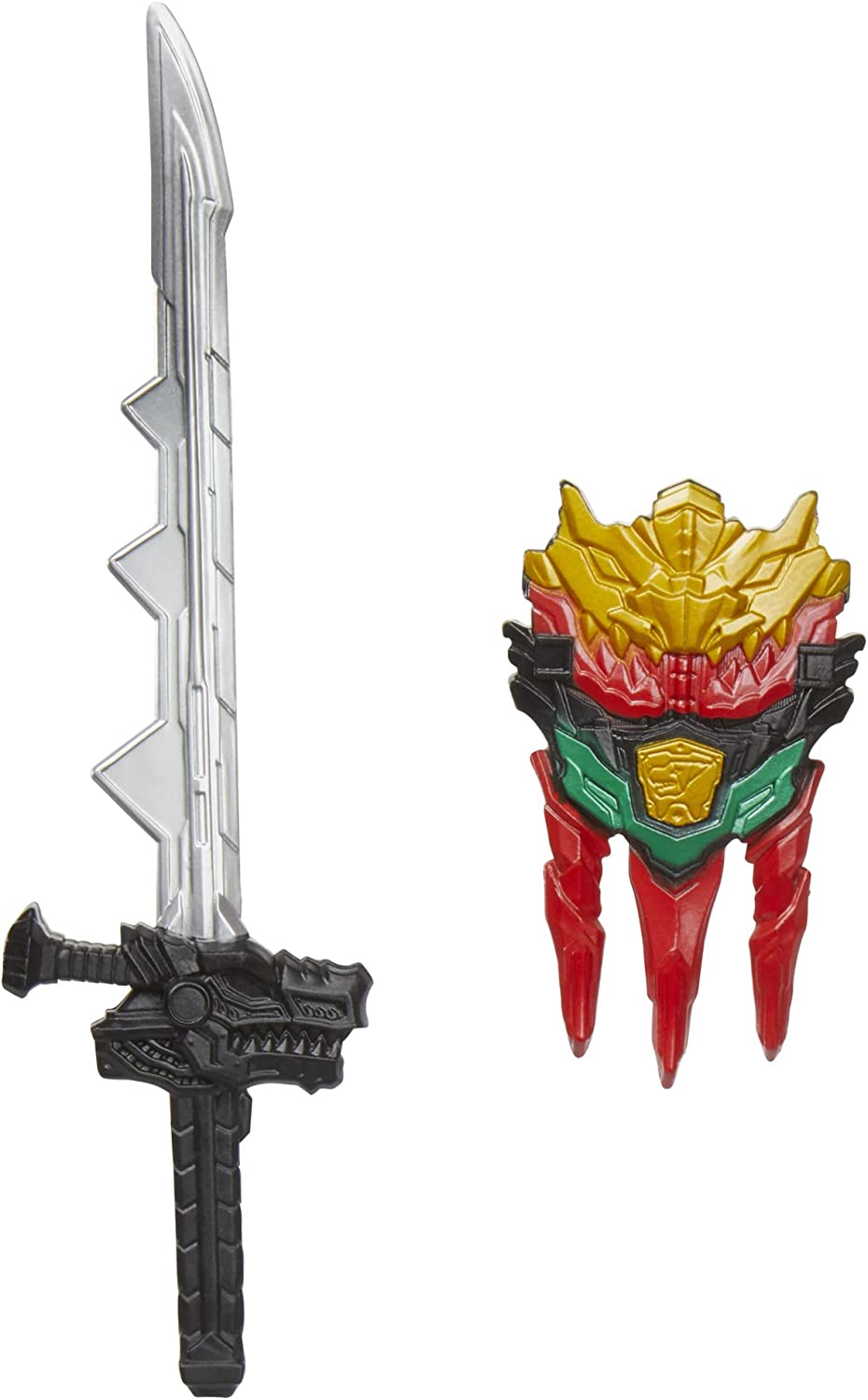 Power Rangers Dino Fury Spiral Strike Red Ranger 12" Scale Electronic Spinning and Light FX Action Figure Toys & Games Hasbro