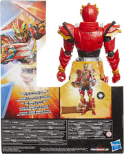 Power Rangers Dino Fury Spiral Strike Red Ranger 12" Scale Electronic Spinning and Light FX Action Figure Toys & Games Hasbro
