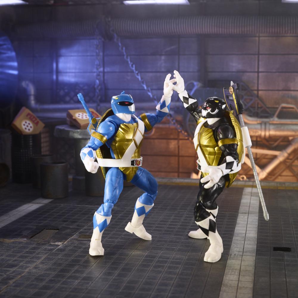 Power Rangers X Teenage Mutant Ninja Turtles Lightning Collection Morphed Donatello and Morphed Leonardo Toys & Games Hasbro