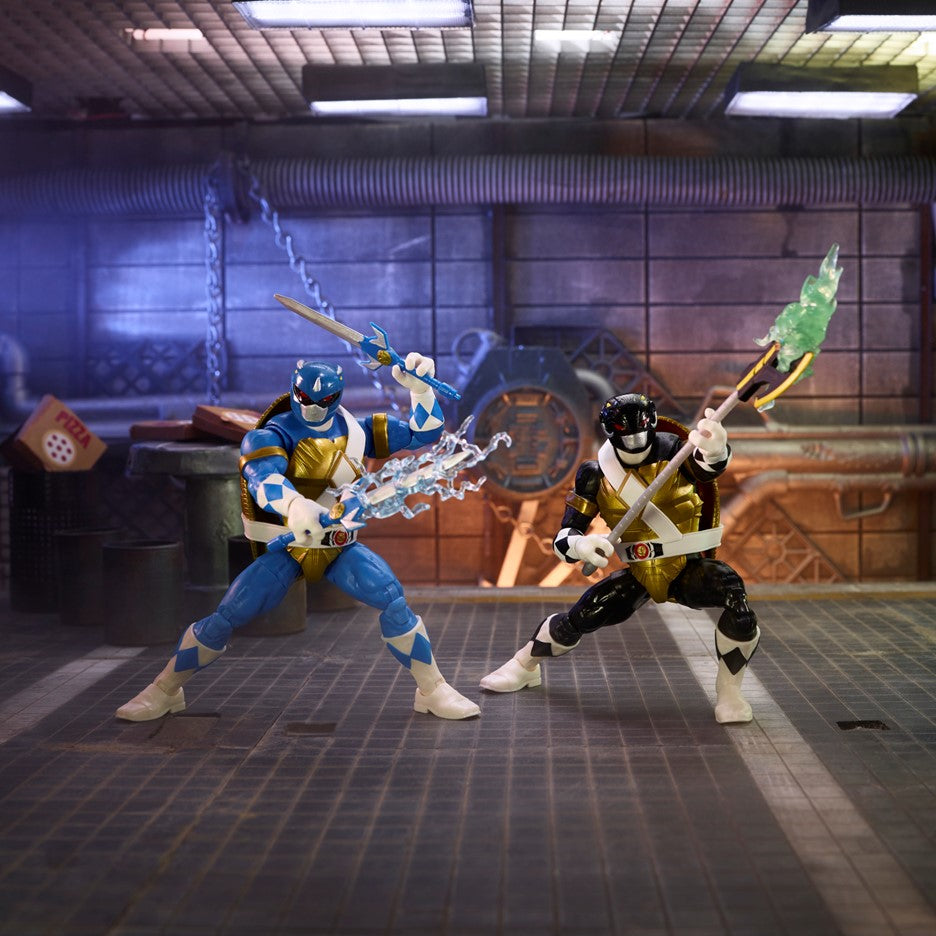 Power Rangers X Teenage Mutant Ninja Turtles Lightning Collection Morphed Donatello and Morphed Leonardo Toys & Games Hasbro