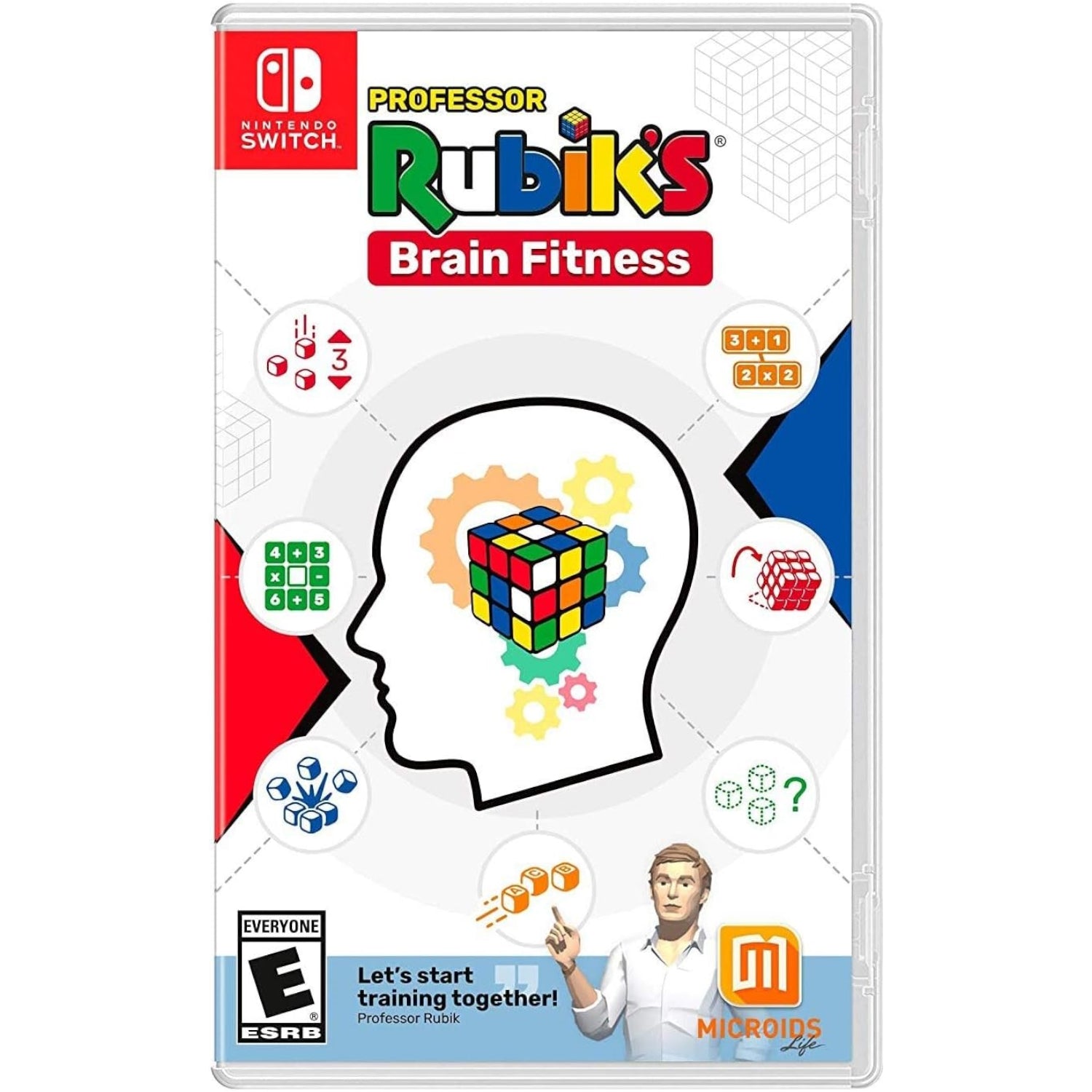 Professor Rubik's Brain Fitness, School & Education [Nintendo Switch] Nintendo Switch Video Game Microids