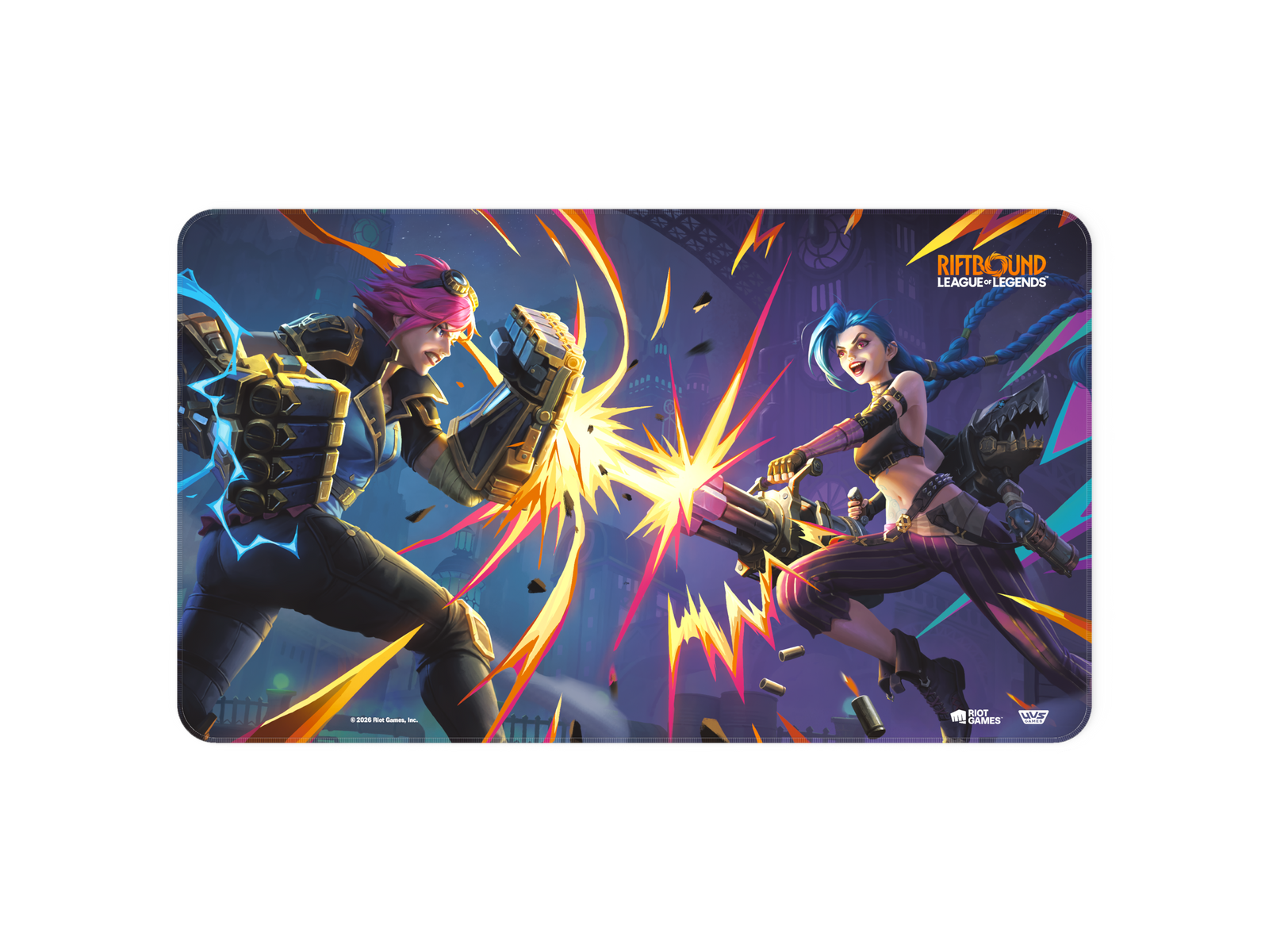 Riftbound League of Legends TCG: Vendetta Playmat #1 (Vi and Jinx) Card Game Accessories UVS Games