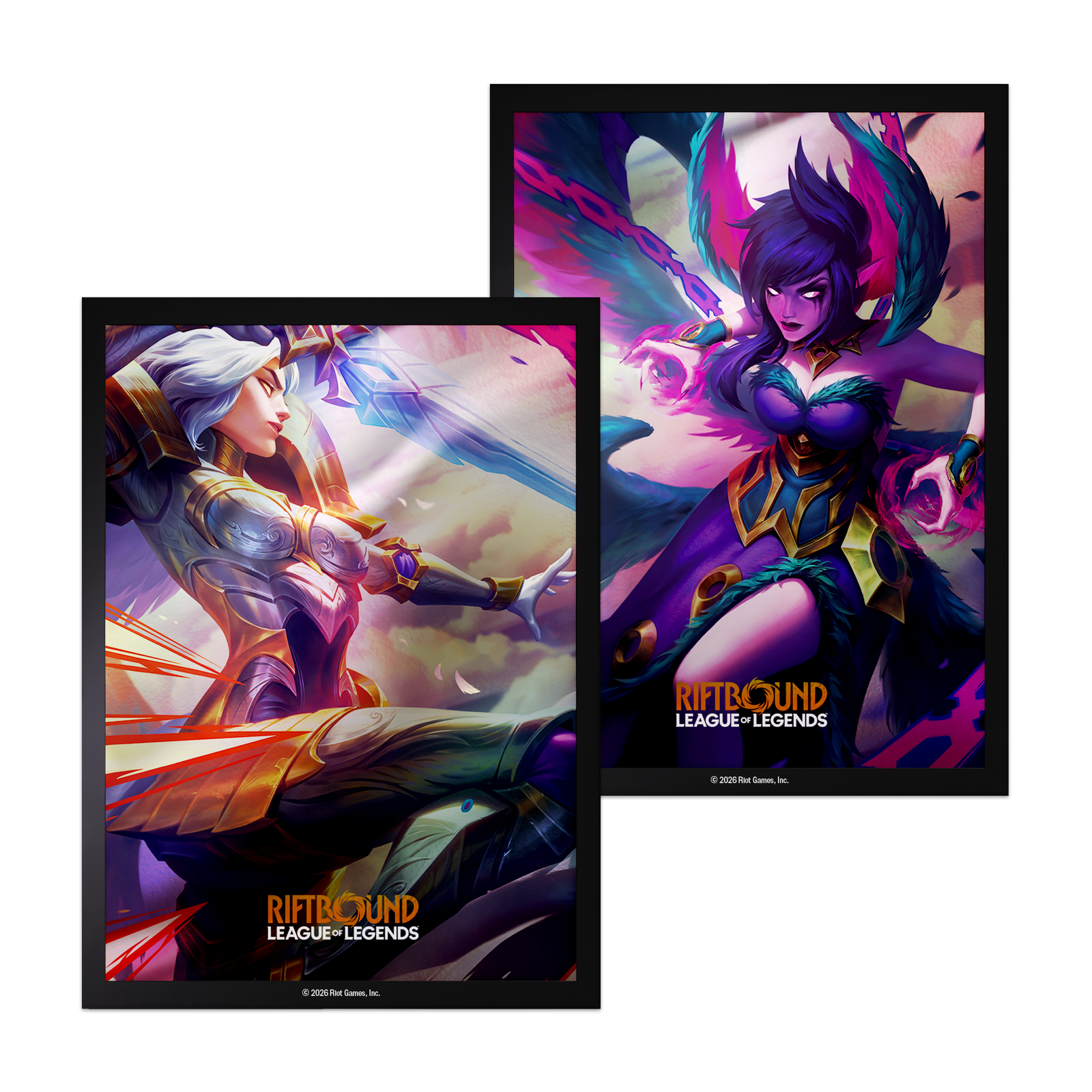 Riftbound League of Legends TCG: Vendetta Art Sleeve #4 (Kayle vs Morgana) Card Game Accessories UVS Games