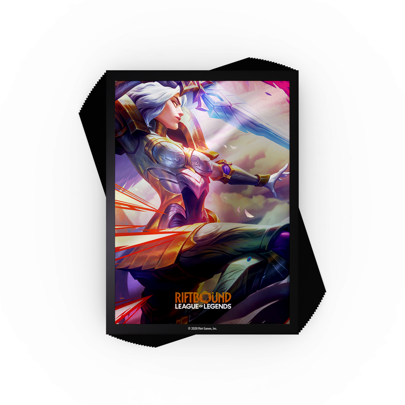 Riftbound League of Legends TCG: Vendetta Art Sleeve #4 (Kayle vs Morgana) Card Game Accessories UVS Games