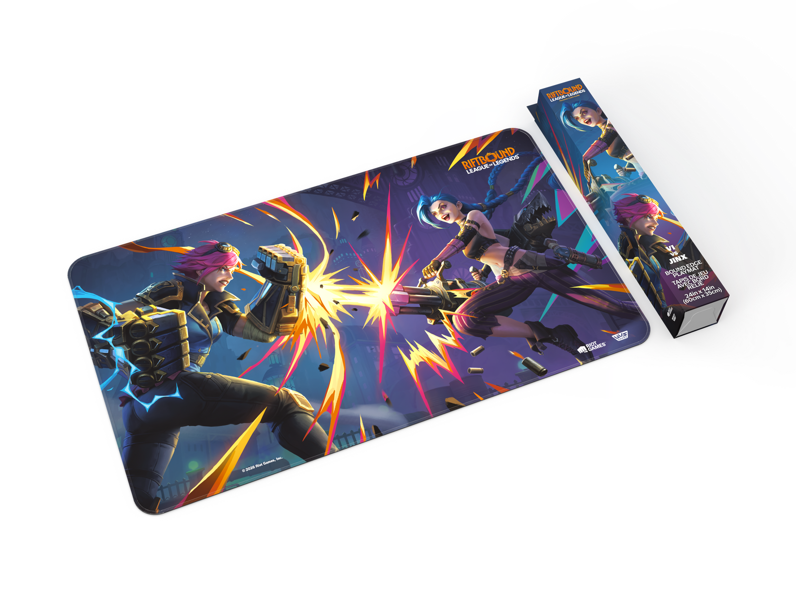 Riftbound League of Legends TCG: Vendetta Playmat #1 (Vi and Jinx) Card Game Accessories UVS Games