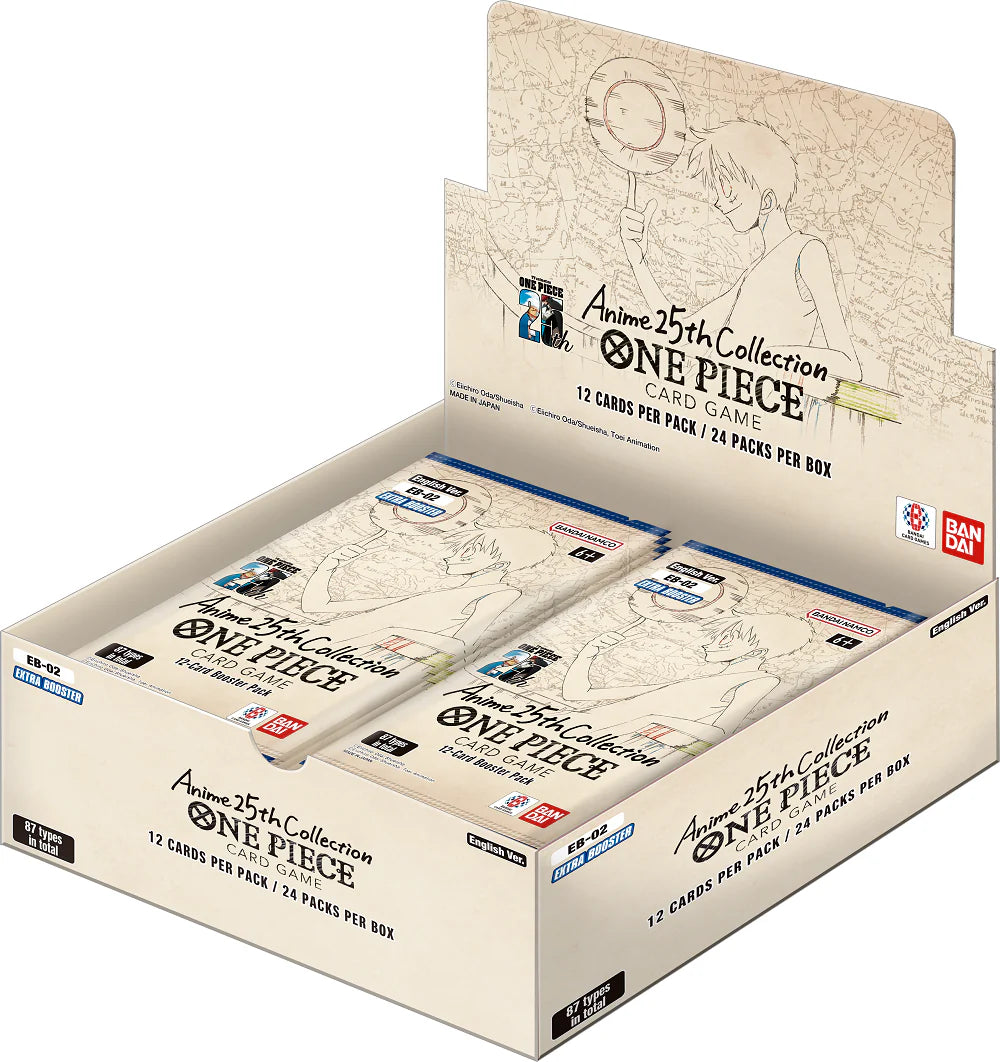 One Piece TCG: Extra Booster Anime 25th Memorial Collection [EB-02] - 24 Packs Card Game Bandai Namco