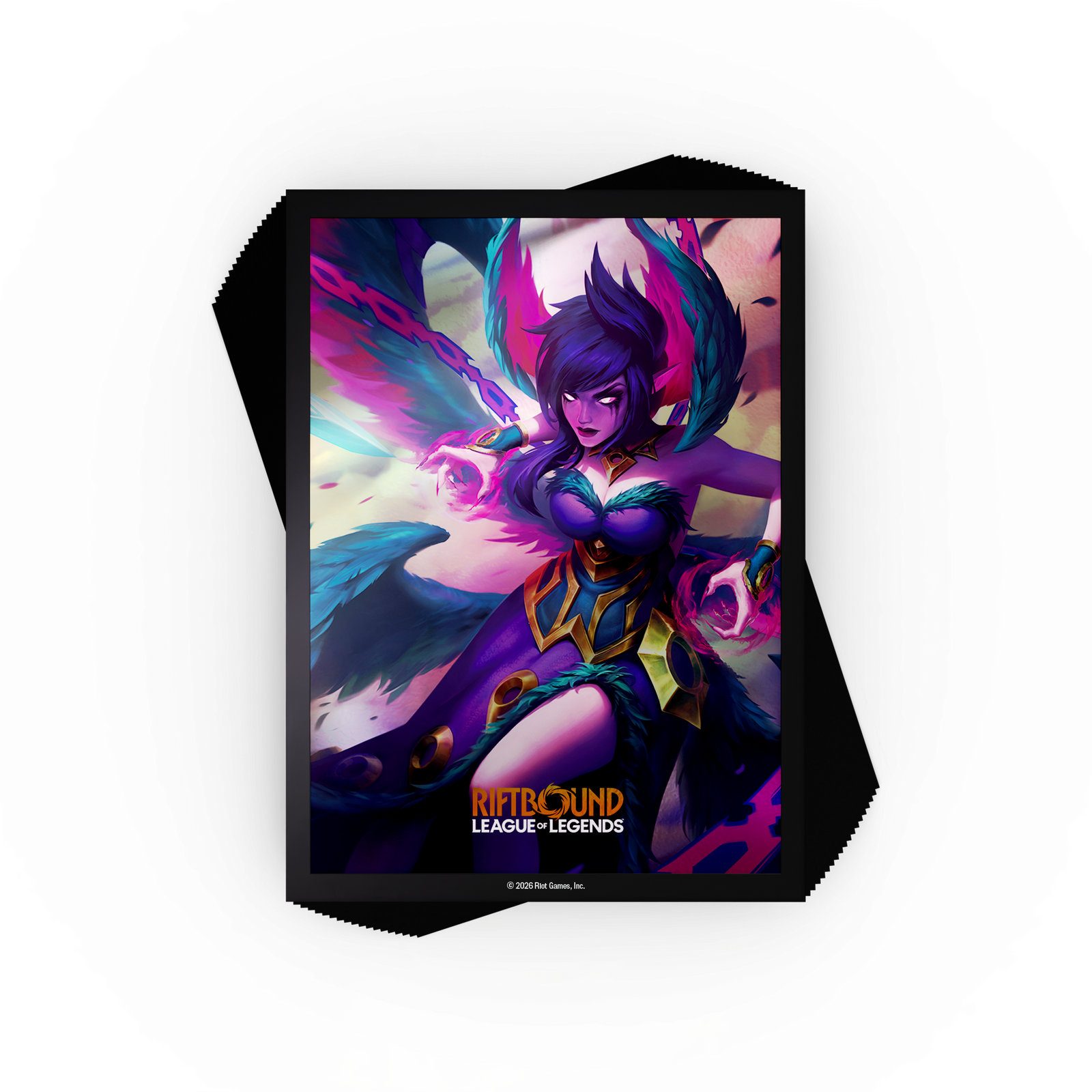 Riftbound League of Legends TCG: Vendetta Art Sleeve #4 (Kayle vs Morgana) Card Game Accessories UVS Games