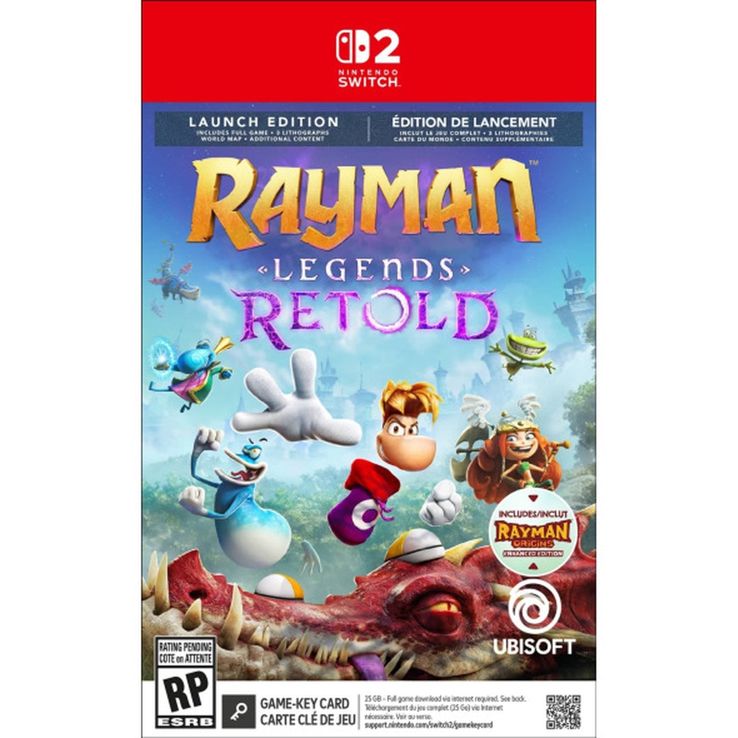 Rayman: Legends Retold [Nintendo Switch 2] PlayStation 5 Video Game Ubisoft