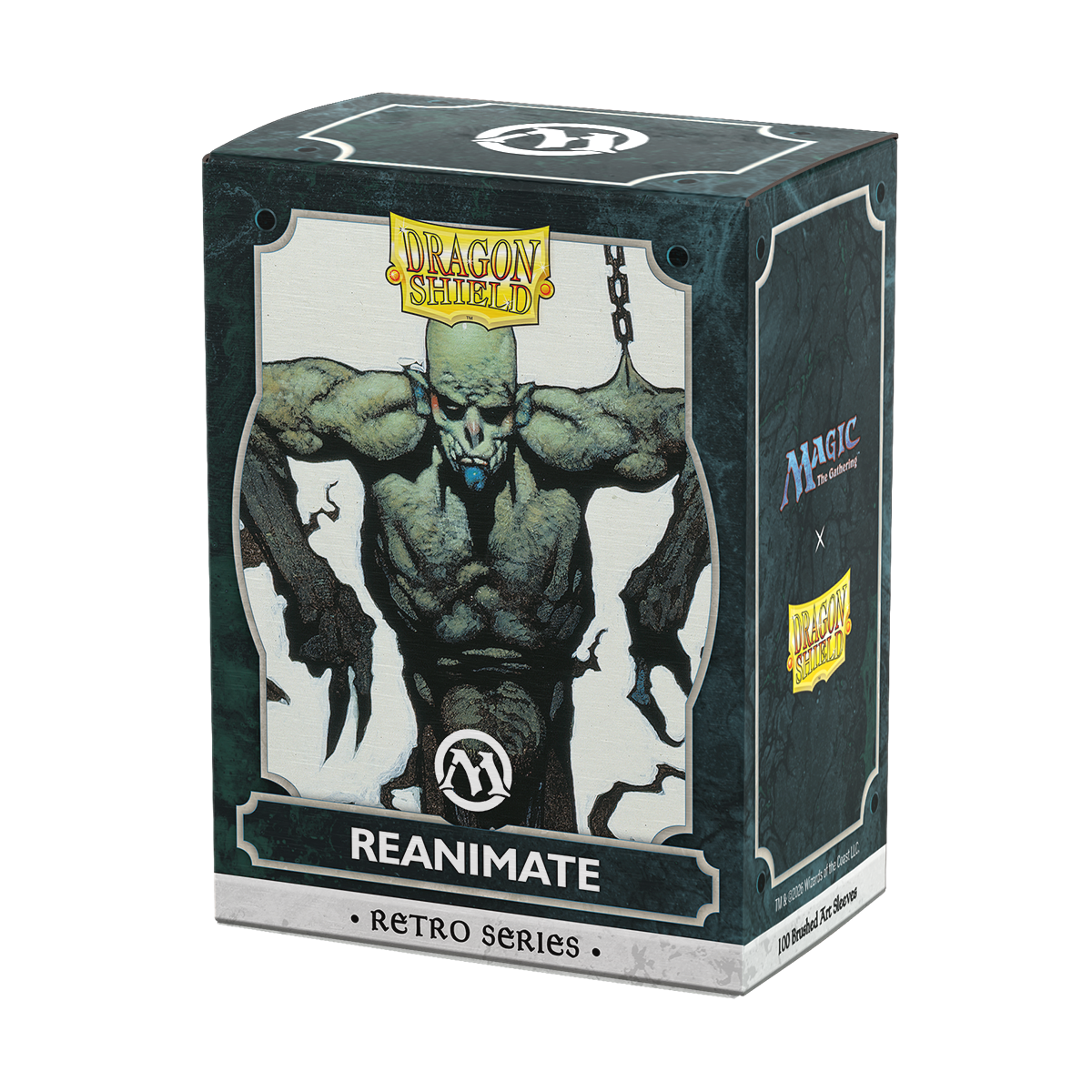 Dragon Shield Sleeves: Magic: The Gathering TCG: Retro Series Brushed Art [Reanimate] - 100 Standard Size Sleeves Card Game Dragon Shield