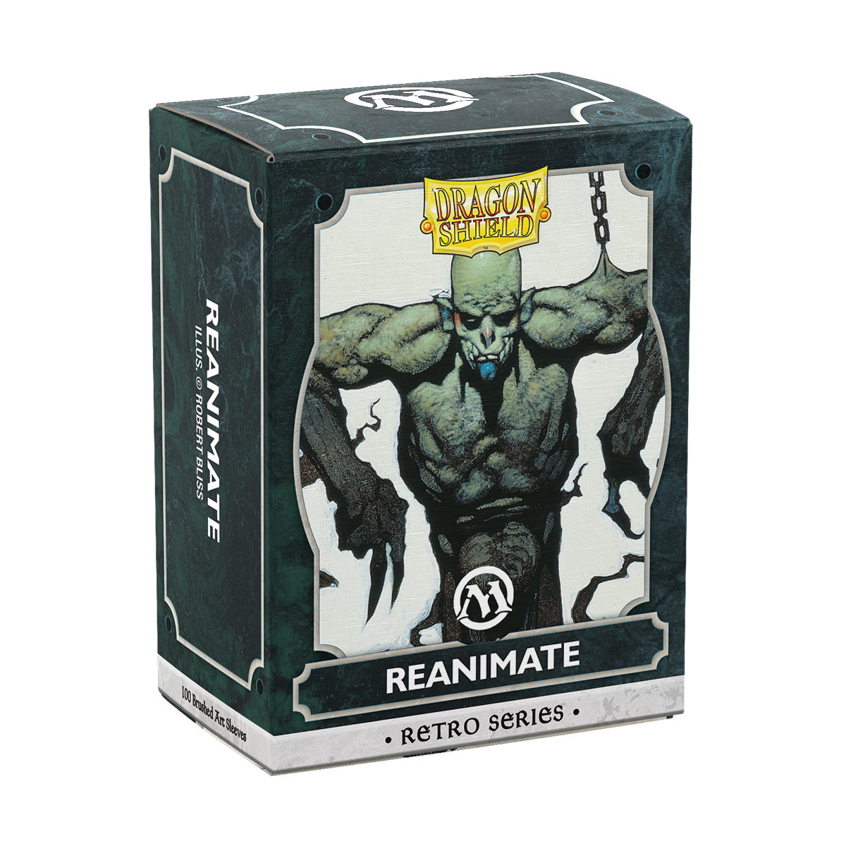 Dragon Shield Sleeves: Magic: The Gathering TCG: Retro Series Brushed Art [Reanimate] - 100 Standard Size Sleeves Card Game Dragon Shield