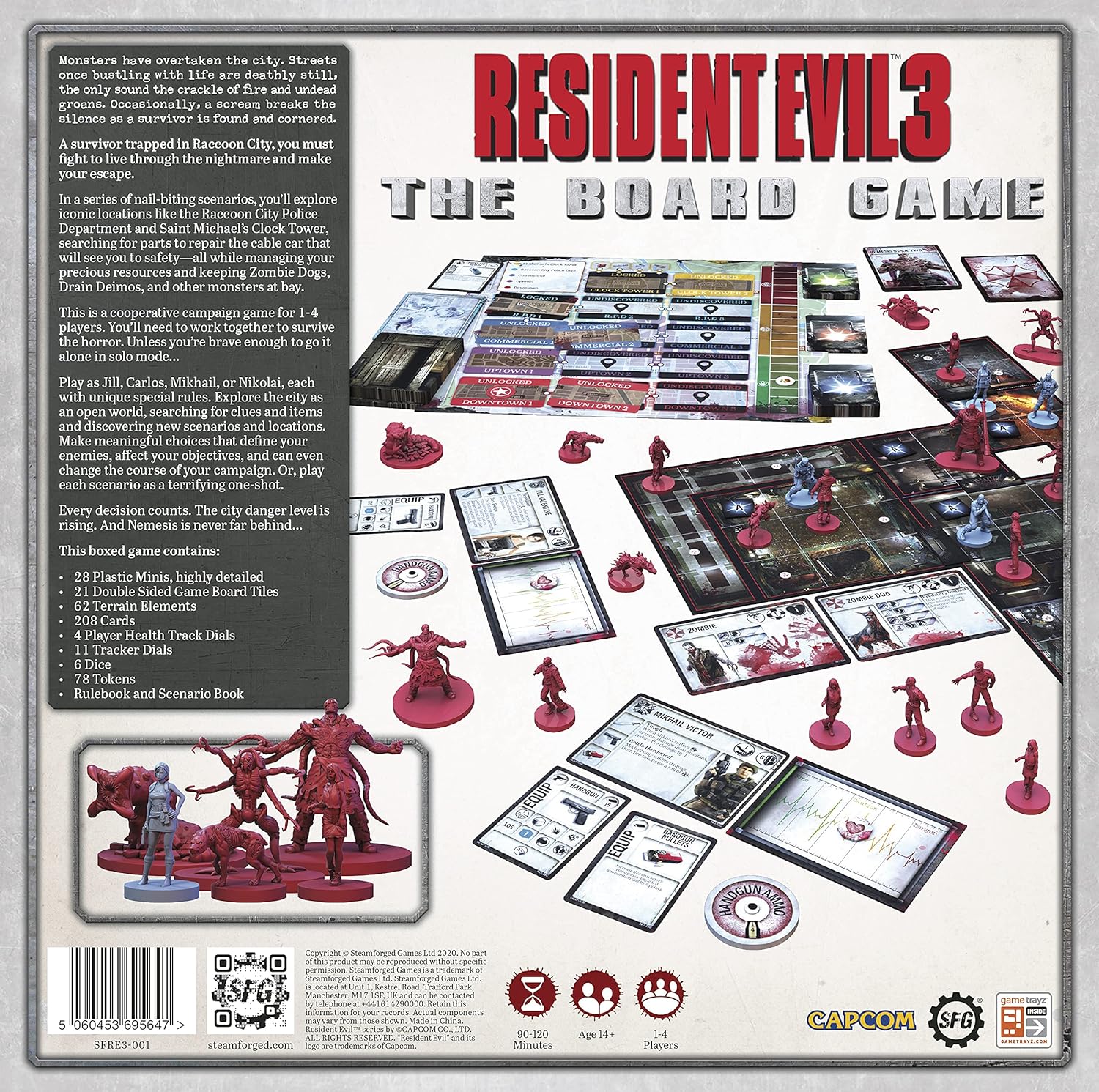 Resident Evil 3: The Board Game [Board Game, 1-4 Players] Board Game Steamforged Games