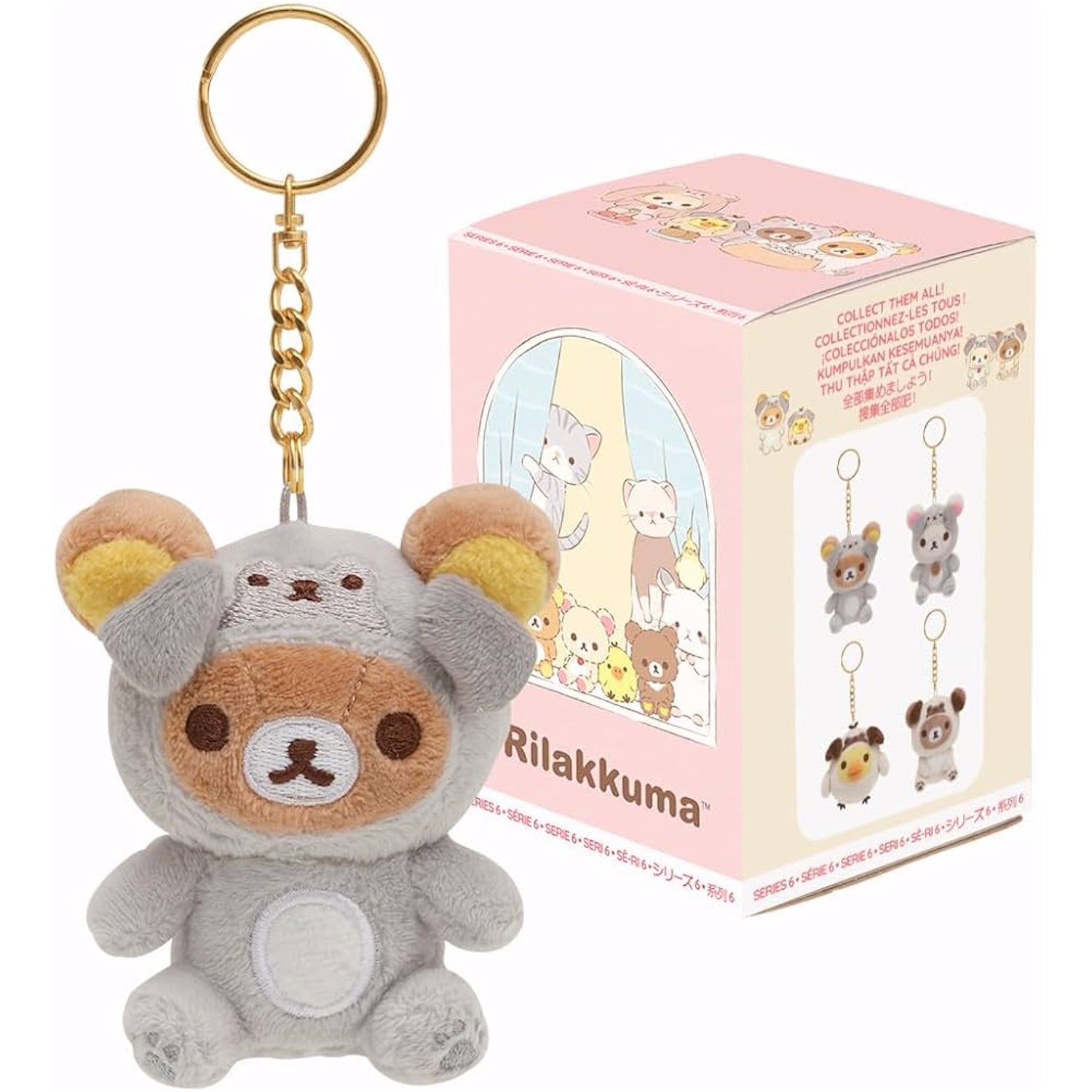 Rilakkuma San-X: Original Pug Series Blind Box Keychains - 1 Random Figure Toys & Games Rilakkuma