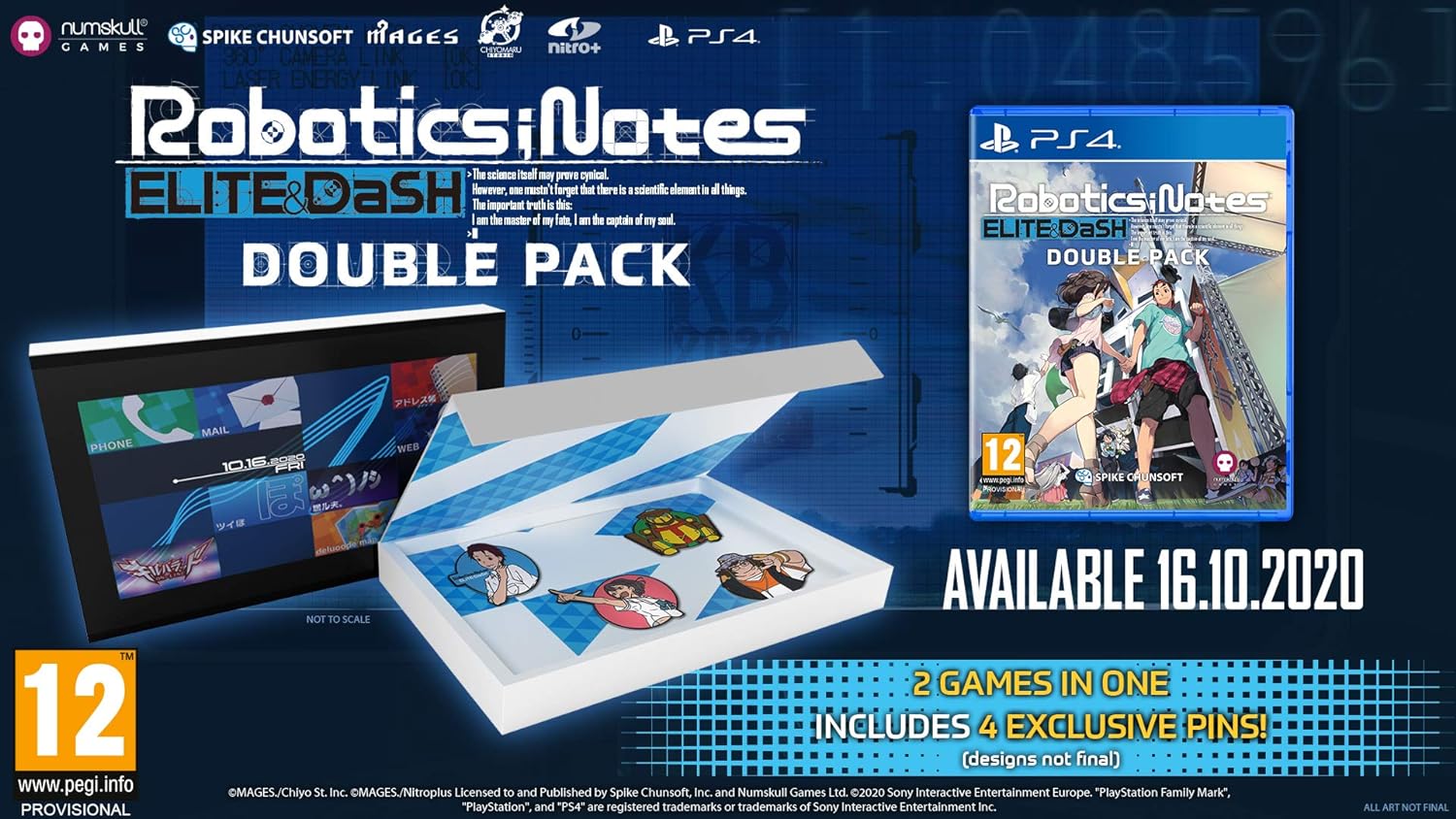 Robotics; Notes Elite & DaSH - Double Pack Day One Edition [Nintendo Switch] Nintendo Switch Video Game Numskull Games   